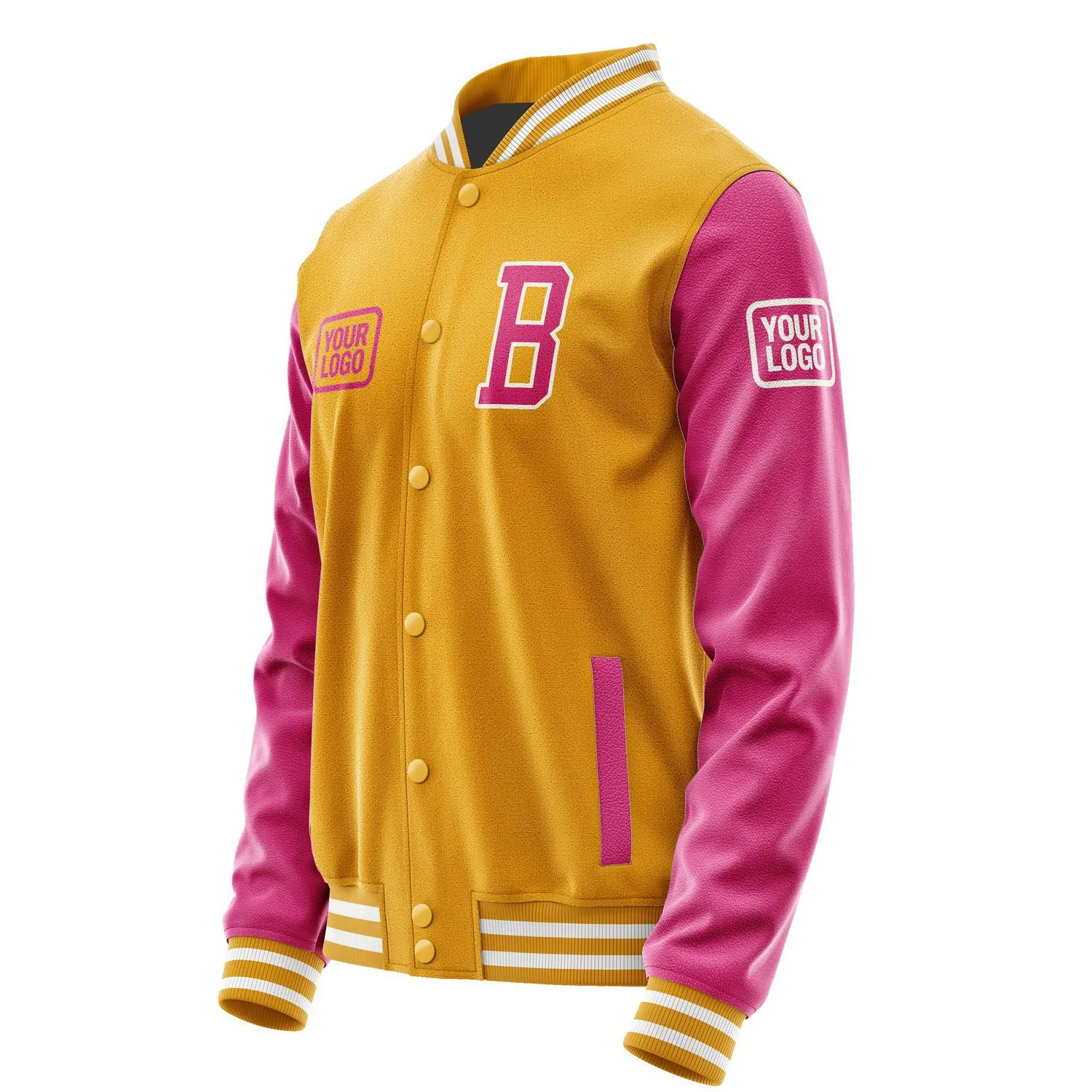 Custom Yellow Pink Jacket sold by Tailorly product image thumbnail 3