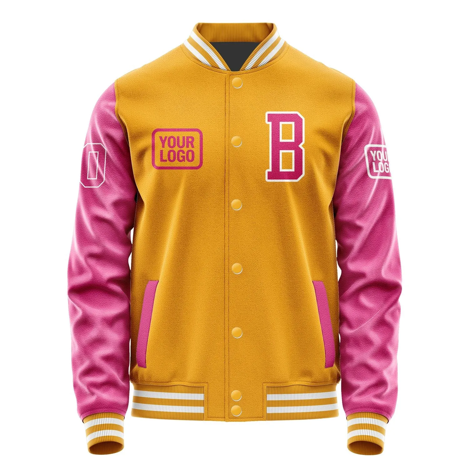 Custom Yellow Pink Jacket sold by Tailorly product image thumbnail 2