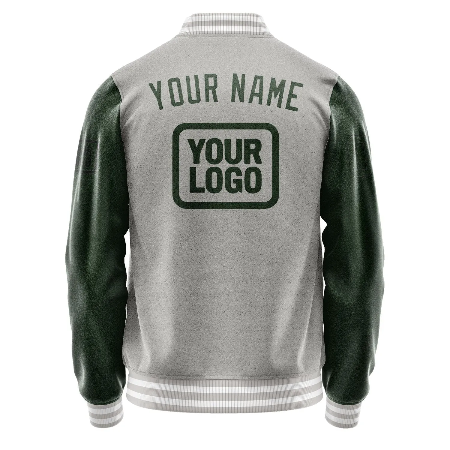 Custom Gray Dark Green Jacket sold by Tailorly product image thumbnail 4
