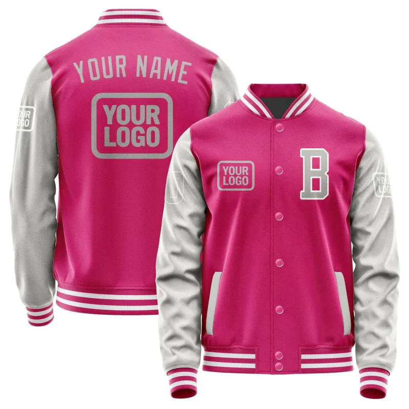 Custom Pink Gray Jacket sold by Tailorly