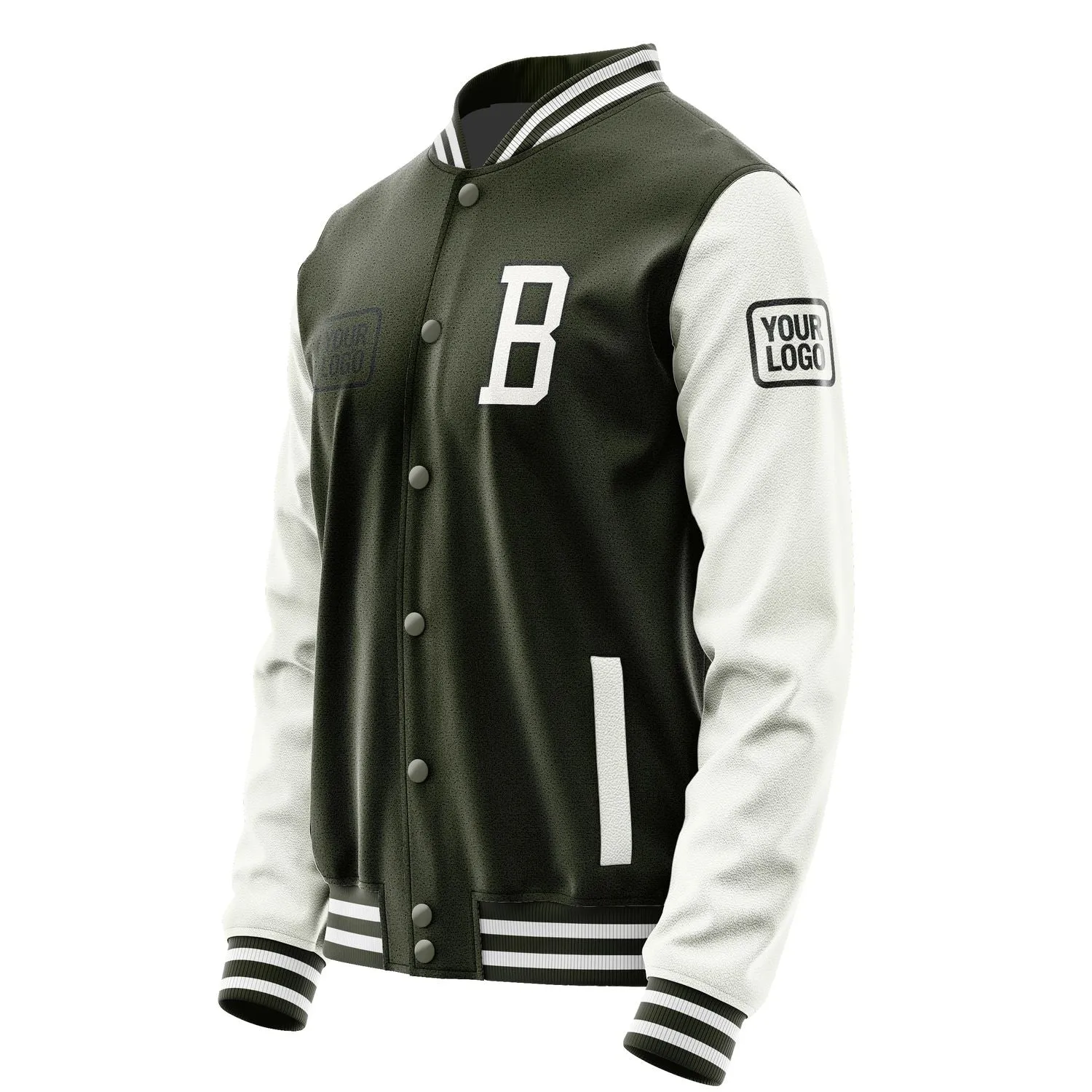 Custom Olive White Jacket sold by Tailorly product image thumbnail 3