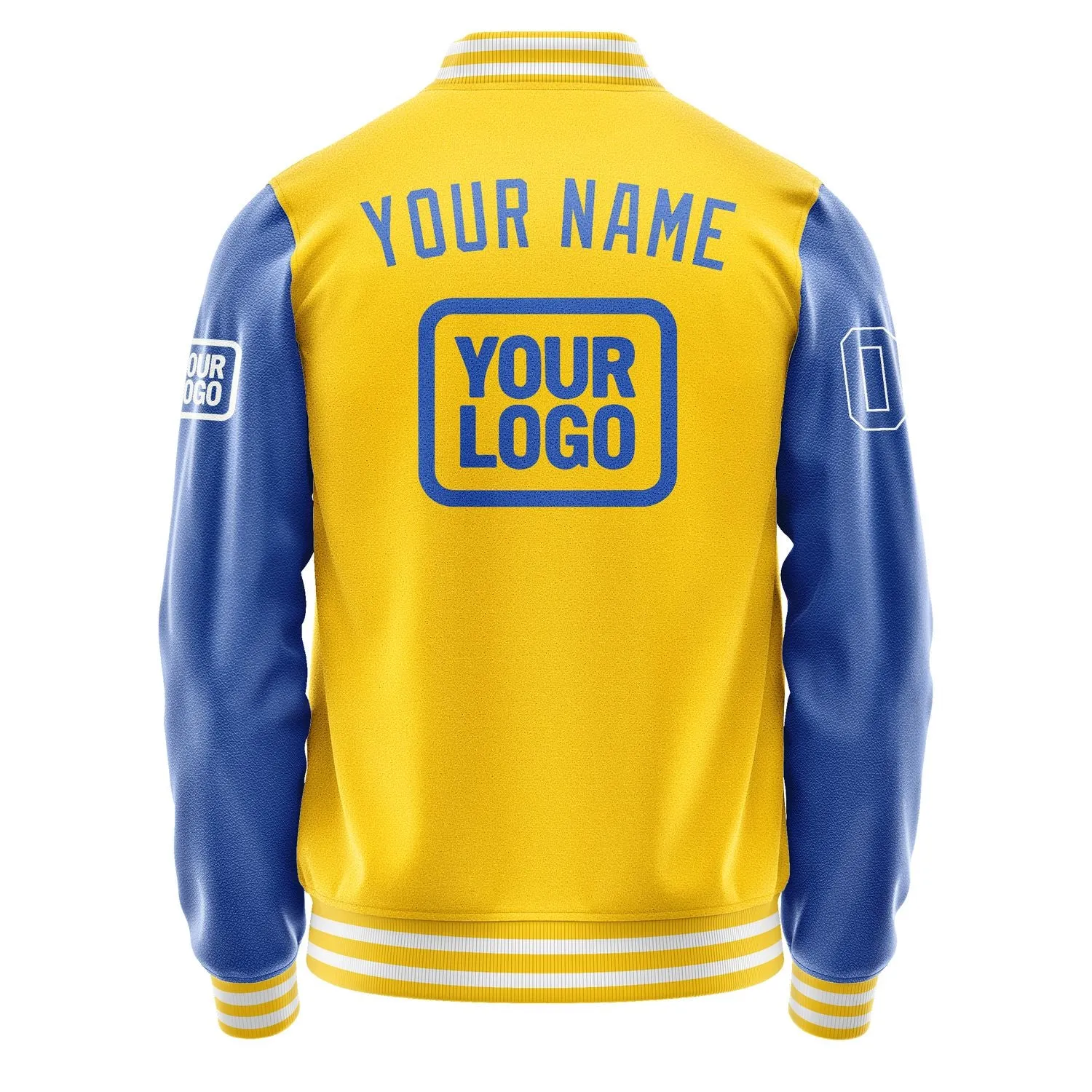 Custom Gold Sky Blue Jacket sold by Tailorly product image thumbnail 4