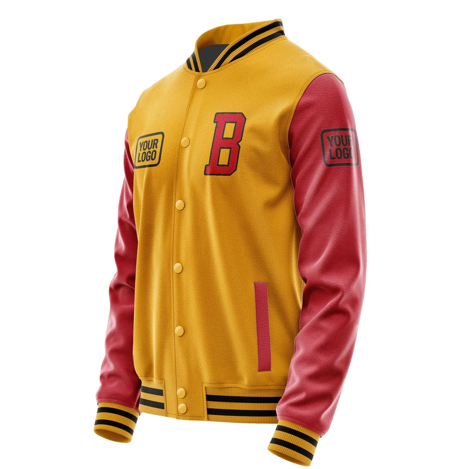 Custom Yellow Red Jacket sold by Tailorly product image thumbnail 3
