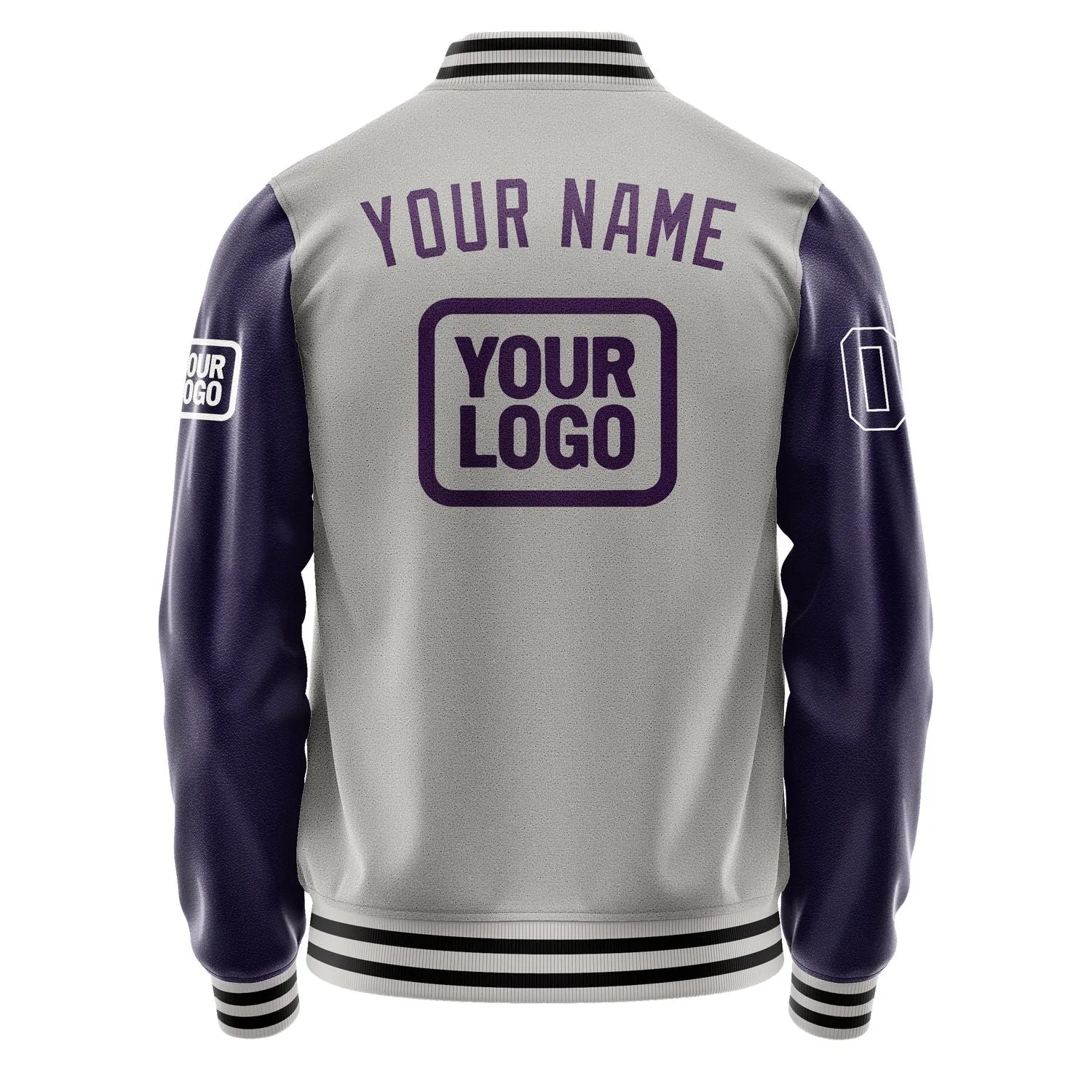 Custom Gray Purple Jacket sold by Tailorly product image thumbnail 4