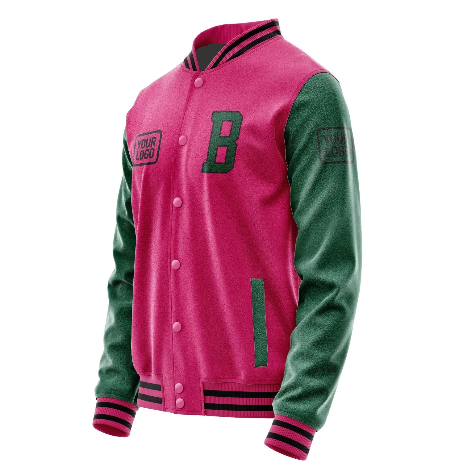 Custom Pink Green Jacket sold by Tailorly product image thumbnail 3