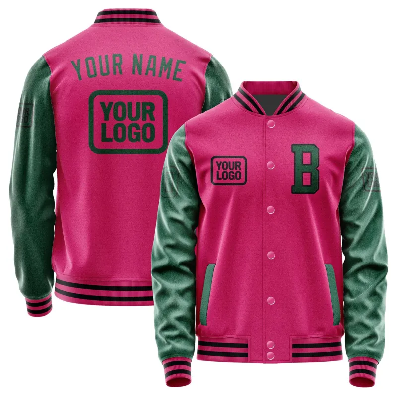 Custom Pink Green Jacket sold by Tailorly