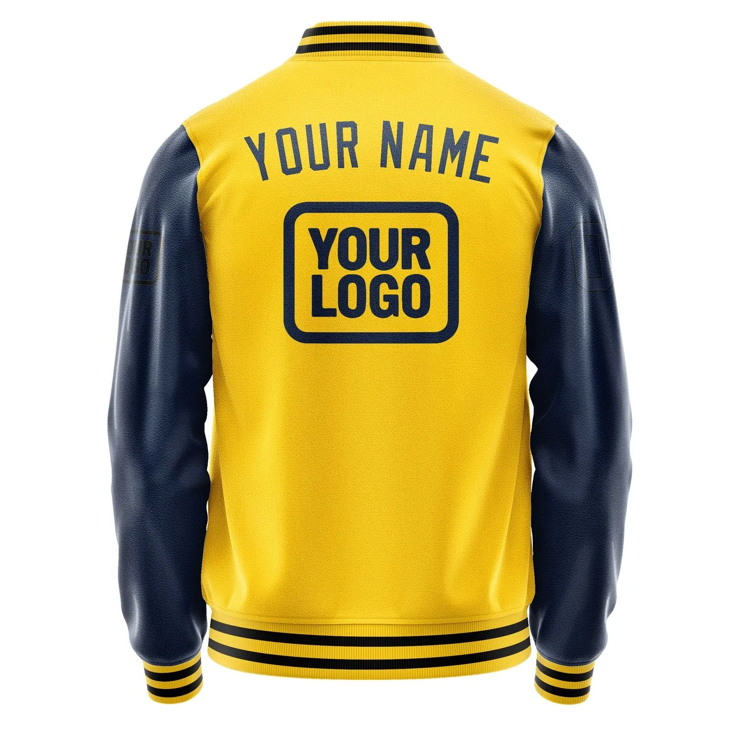 Custom Gold Blue Jacket sold by Tailorly product image thumbnail 4