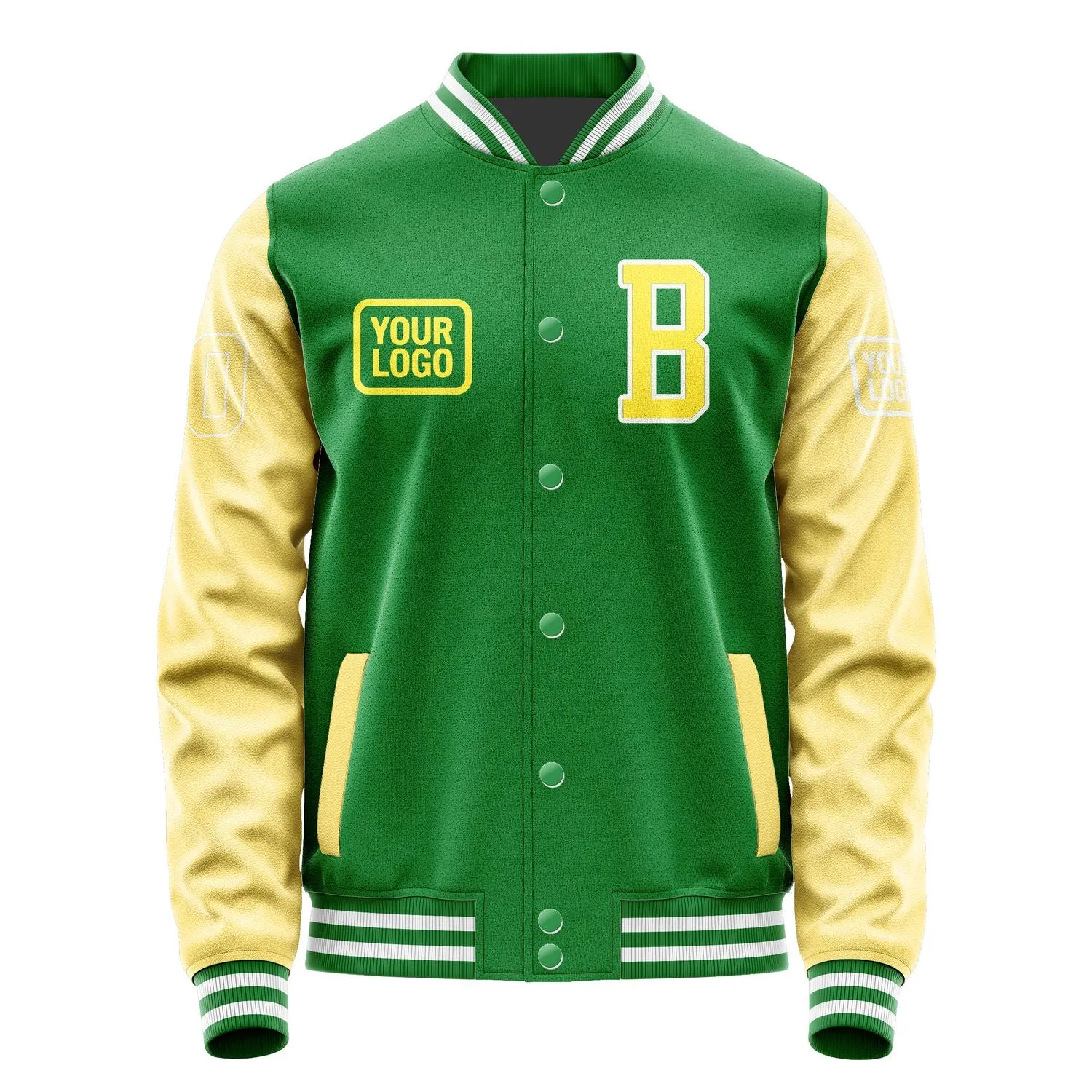 Custom Emerald Green Light Yellow Jacket sold by Tailorly product image thumbnail 2