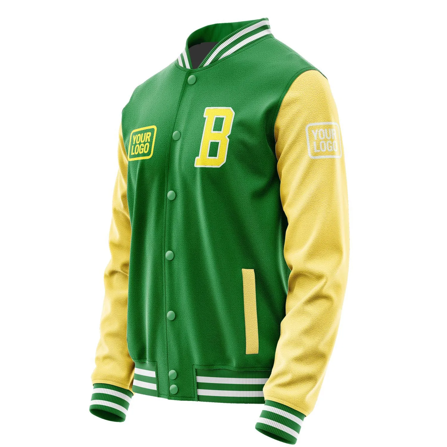 Custom Emerald Green Light Yellow Jacket sold by Tailorly product image thumbnail 3