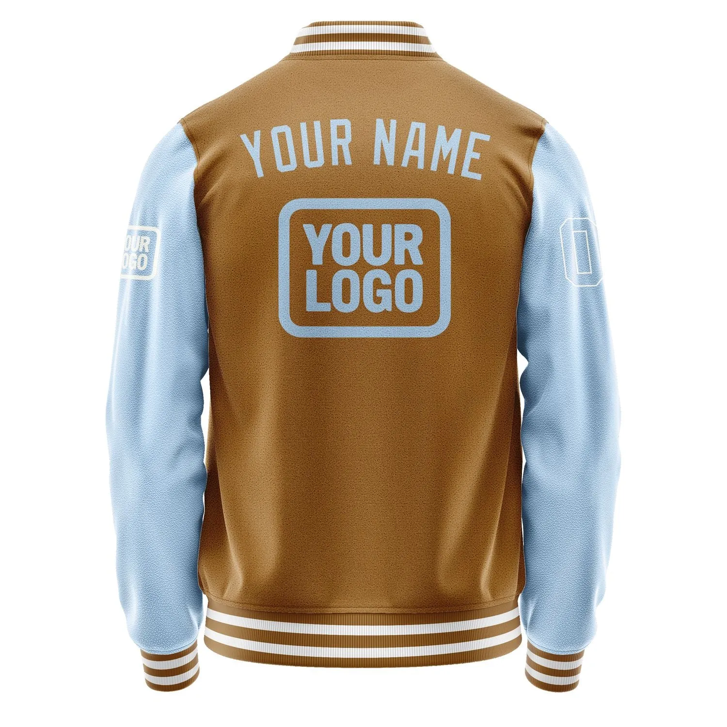 Custom Khaki Light Blue Jacket sold by Tailorly product image thumbnail 4