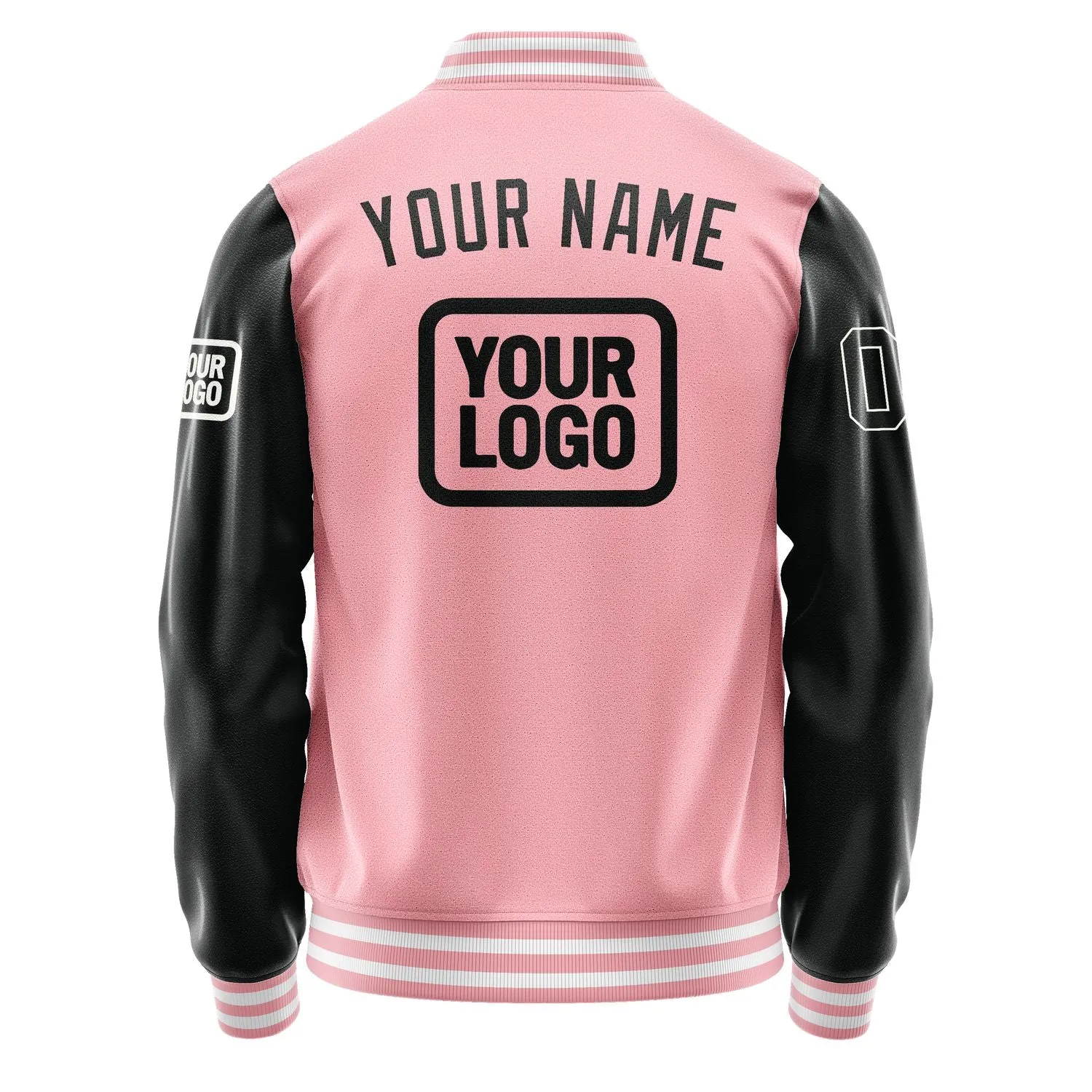 Custom Light Pink Black Jacket sold by Tailorly product image thumbnail 4