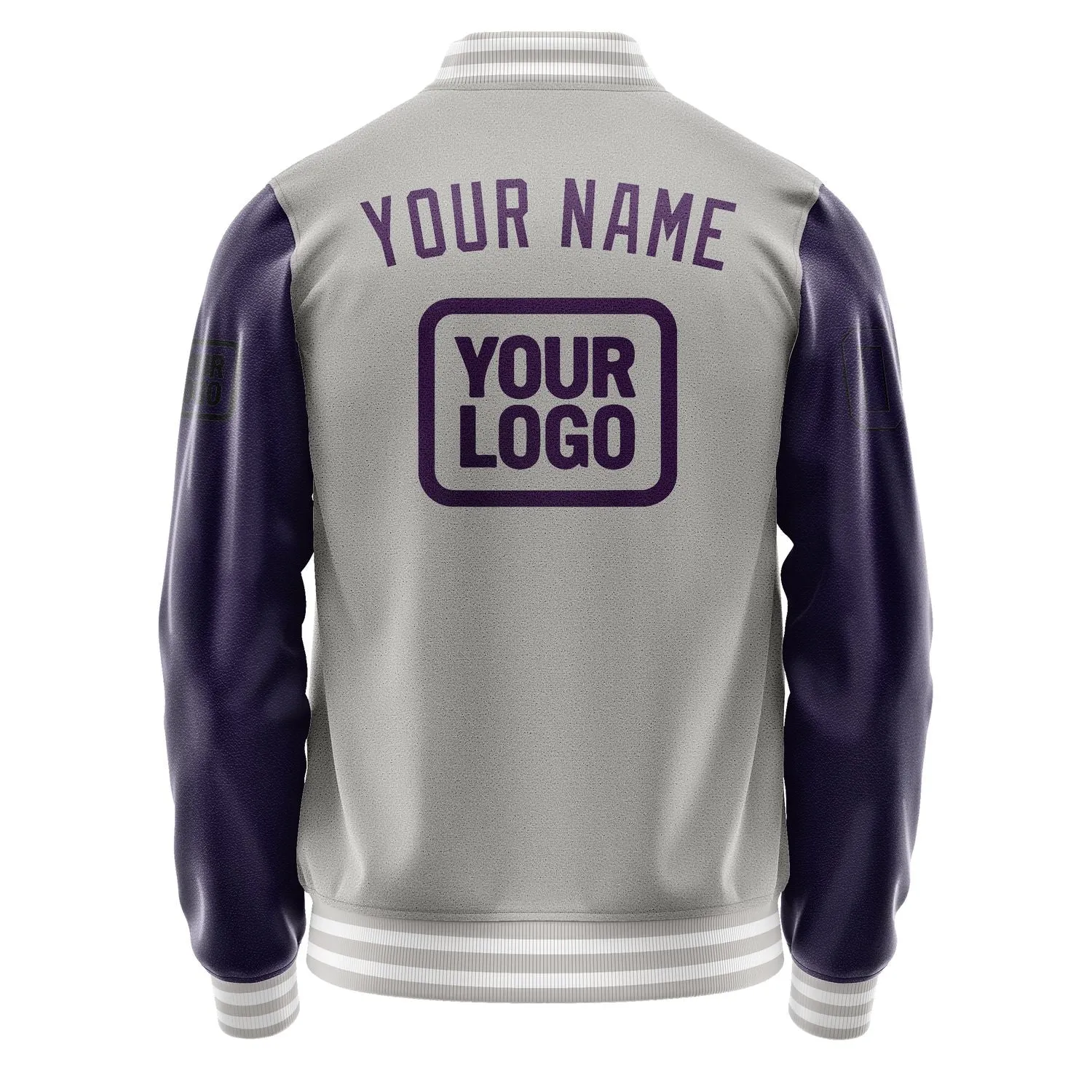 Custom Gray Purple Jacket sold by Tailorly product image thumbnail 4