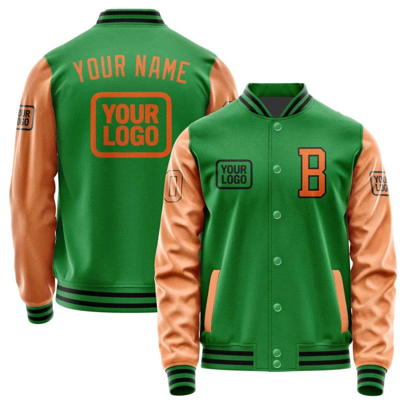 Custom Emerald Green Orange Jacket sold by Tailorly