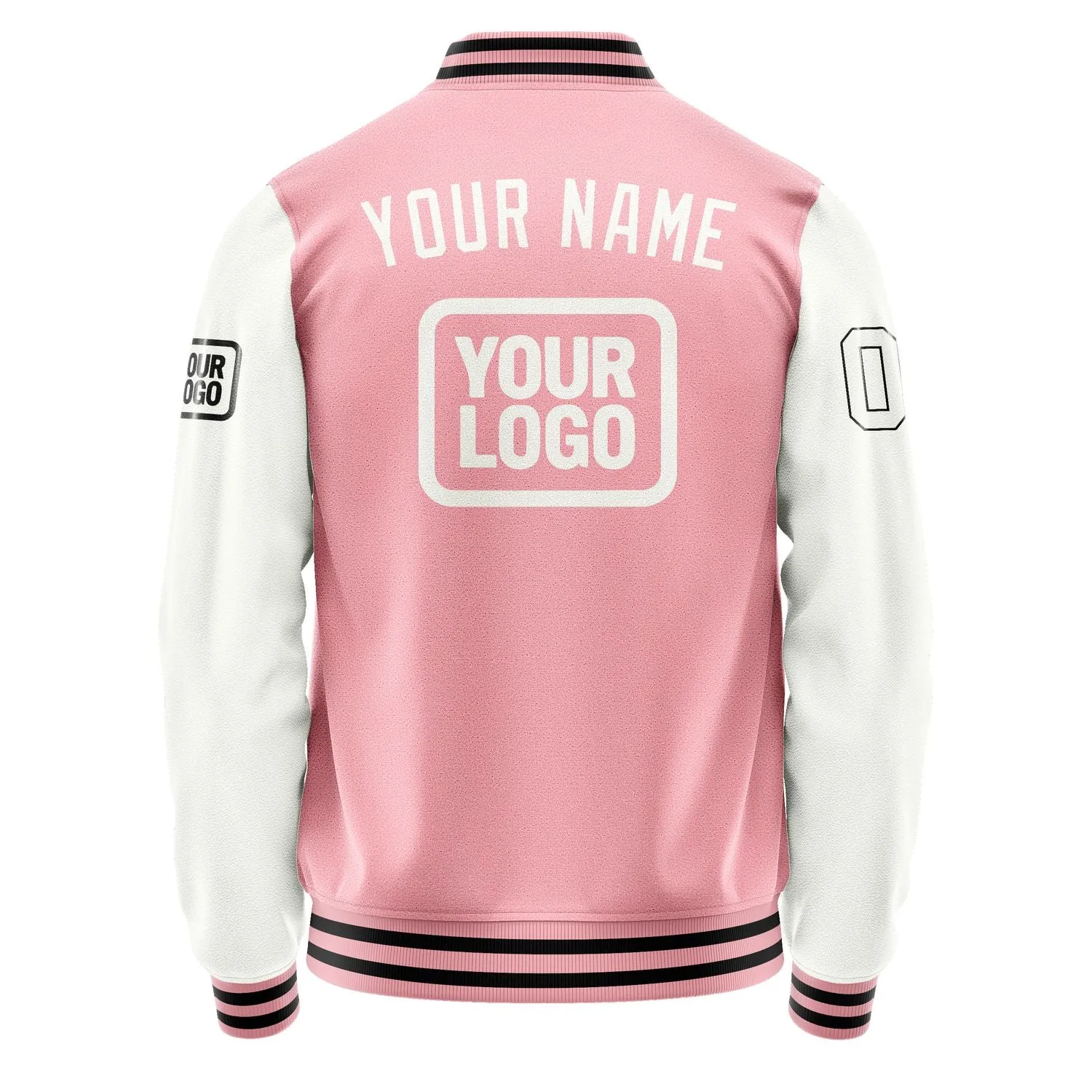 Custom Light Pink White Jacket sold by Tailorly product image thumbnail 4