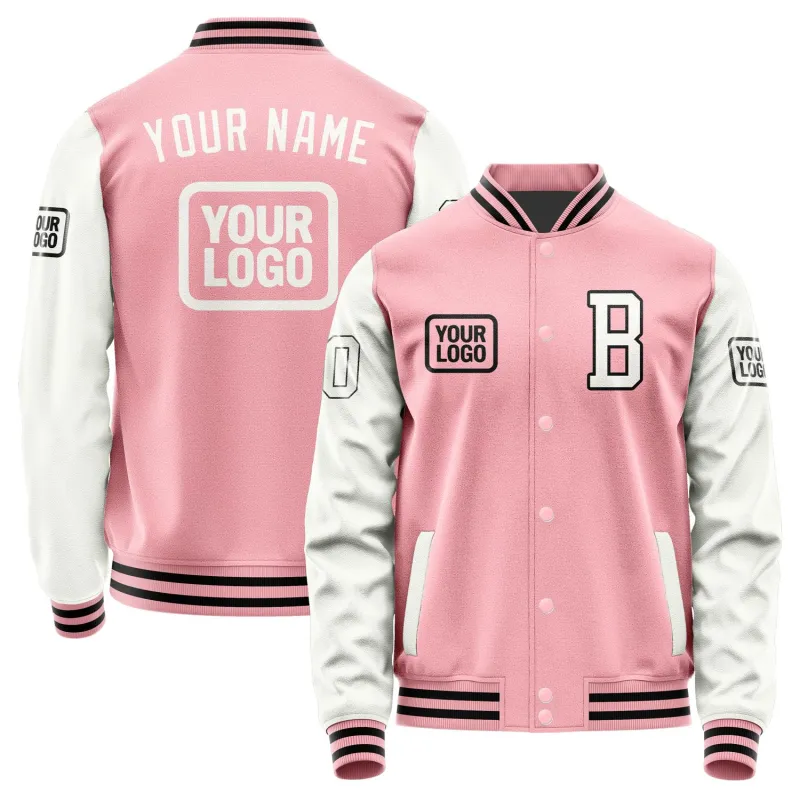 Custom Light Pink White Jacket sold by Tailorly