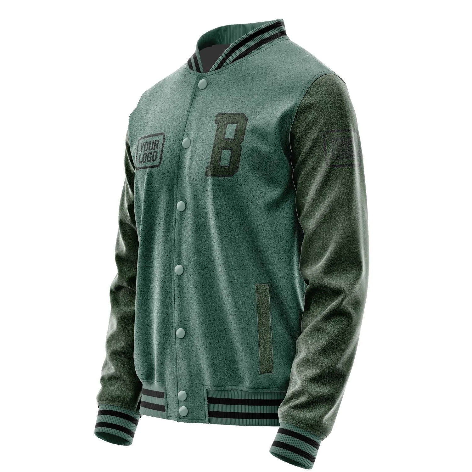 Custom Blue Green Dark Green Jacket sold by Tailorly product image thumbnail 3