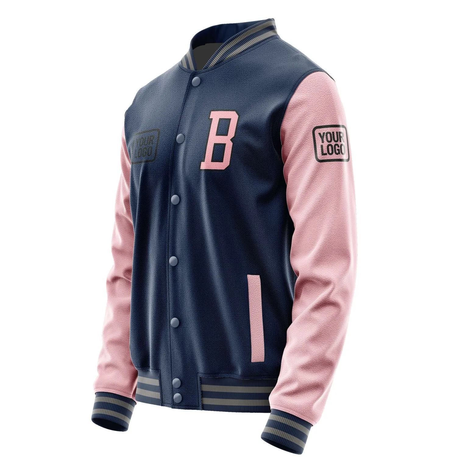 Custom Blue Light Pink Jacket sold by Tailorly product image thumbnail 3