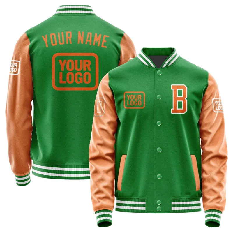 Custom Emerald Green Orange Jacket sold by Tailorly