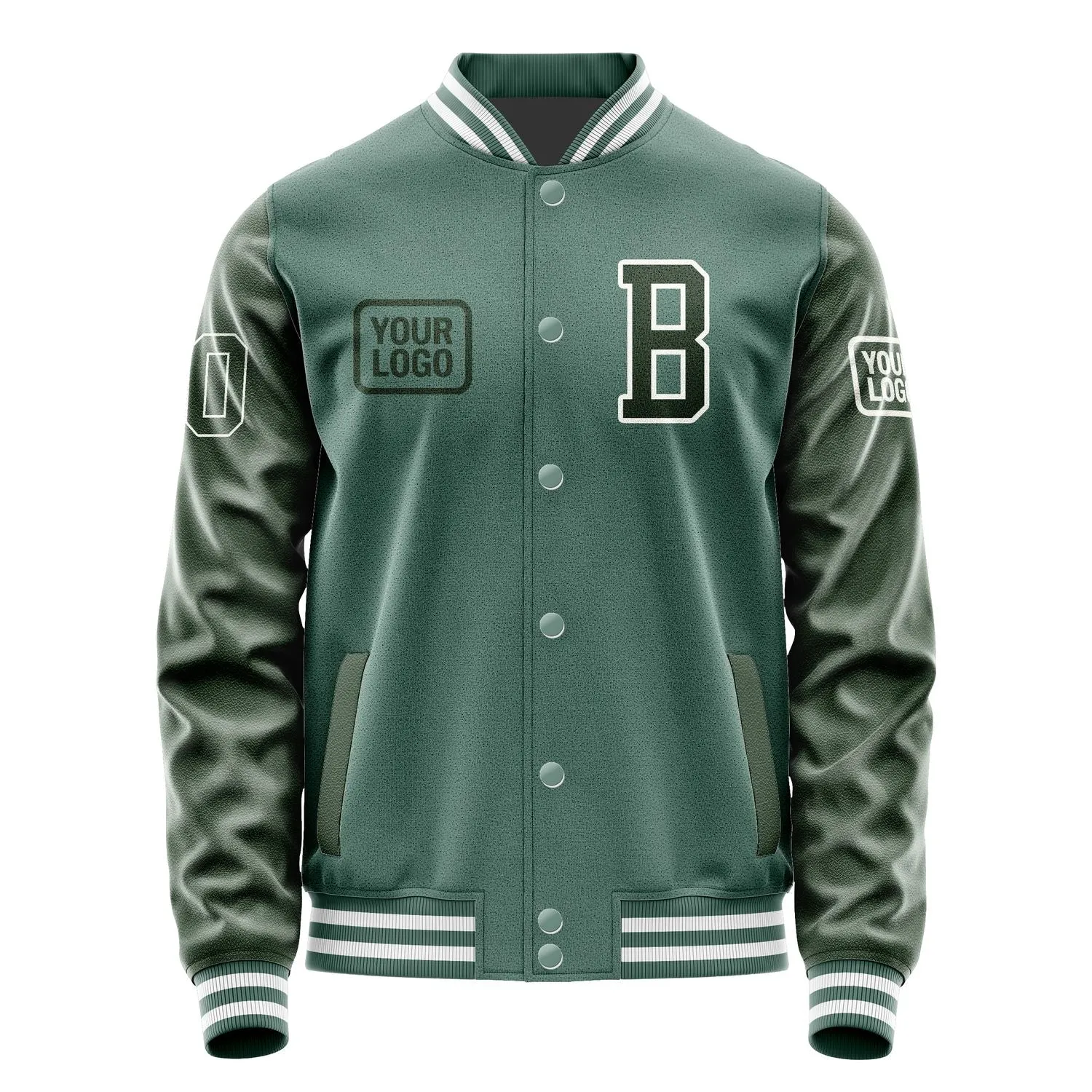 Custom Blue Green Dark Green Jacket sold by Tailorly product image thumbnail 2