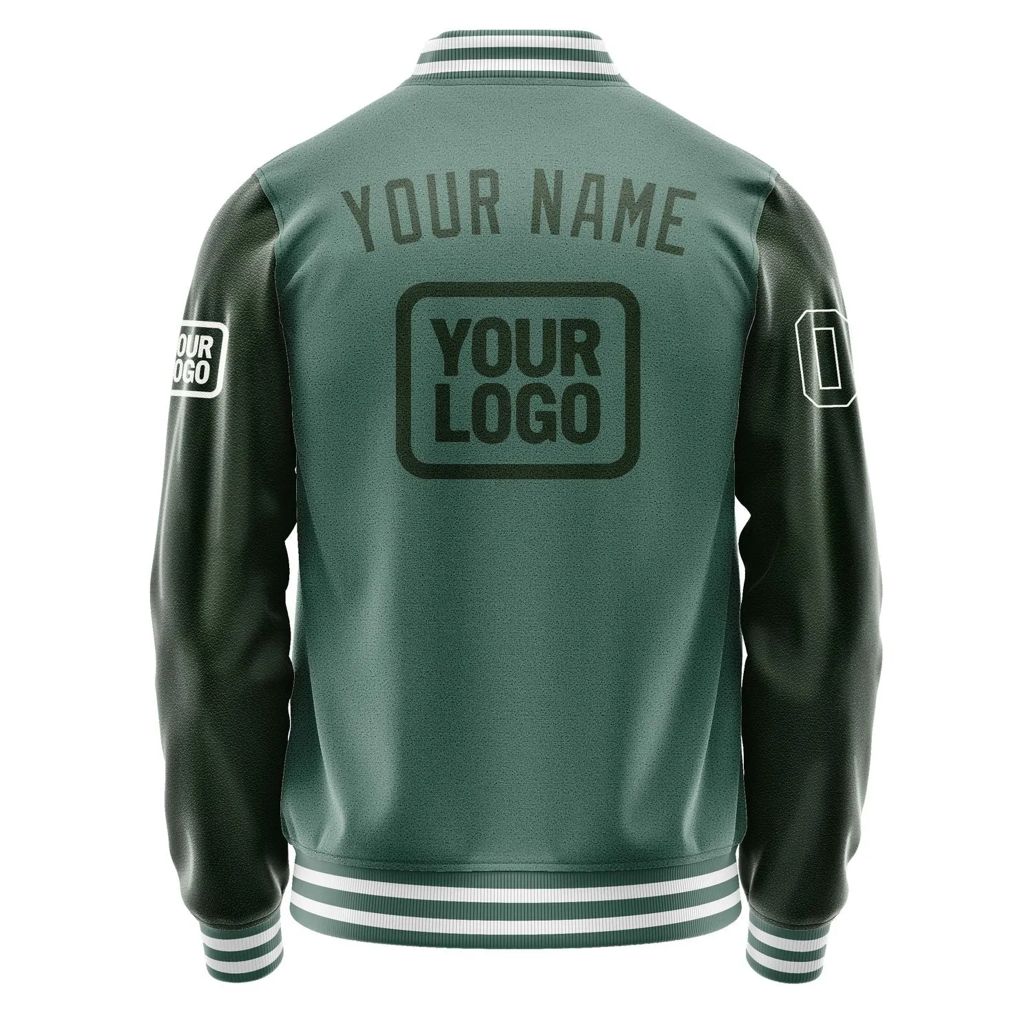 Custom Blue Green Dark Green Jacket sold by Tailorly product image thumbnail 4
