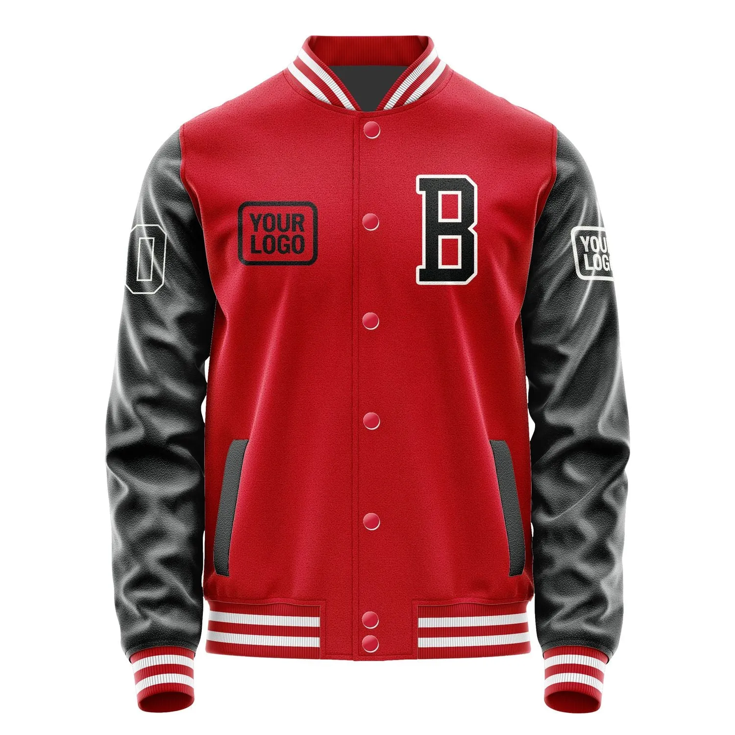 Custom Red Black Jacket sold by Tailorly product image thumbnail 2