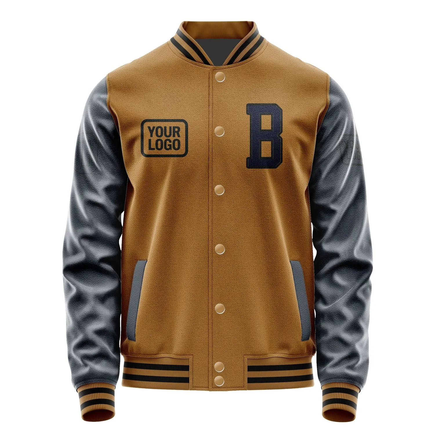 Custom Khaki Navy Jacket sold by Tailorly product image thumbnail 2