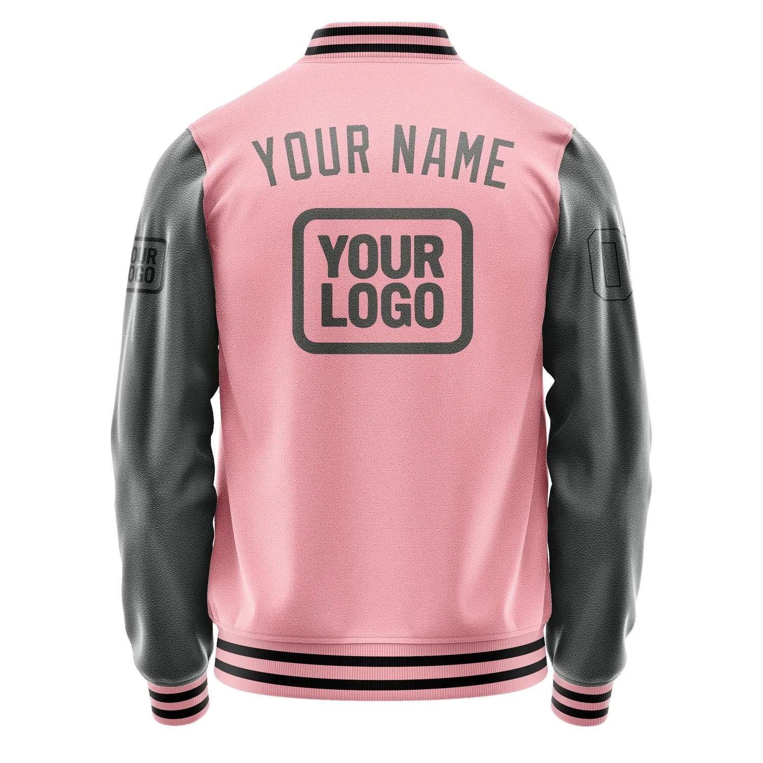 Custom Light Pink Dark Grey Jacket sold by Tailorly product image thumbnail 4