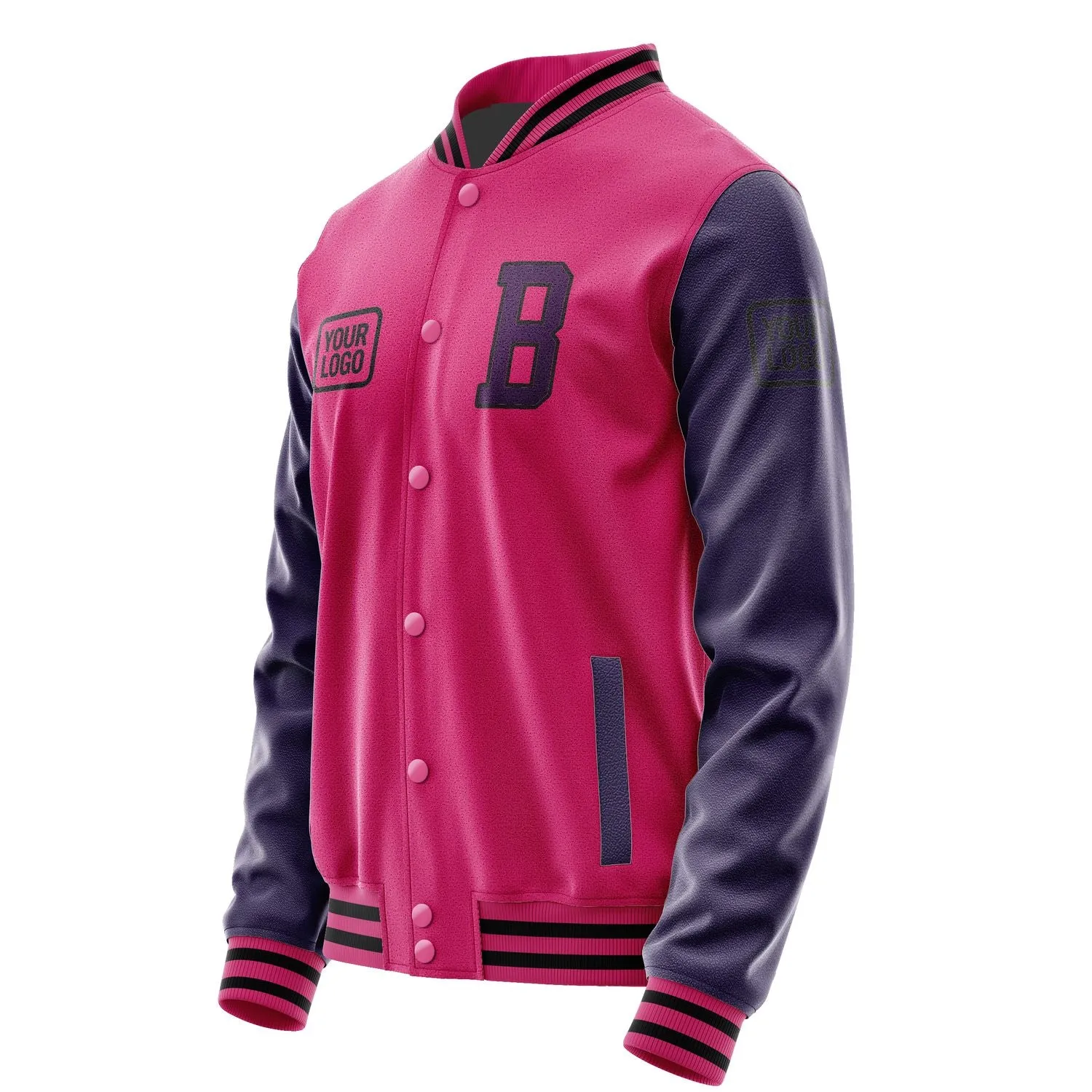 Custom Pink Purple Jacket sold by Tailorly product image thumbnail 3