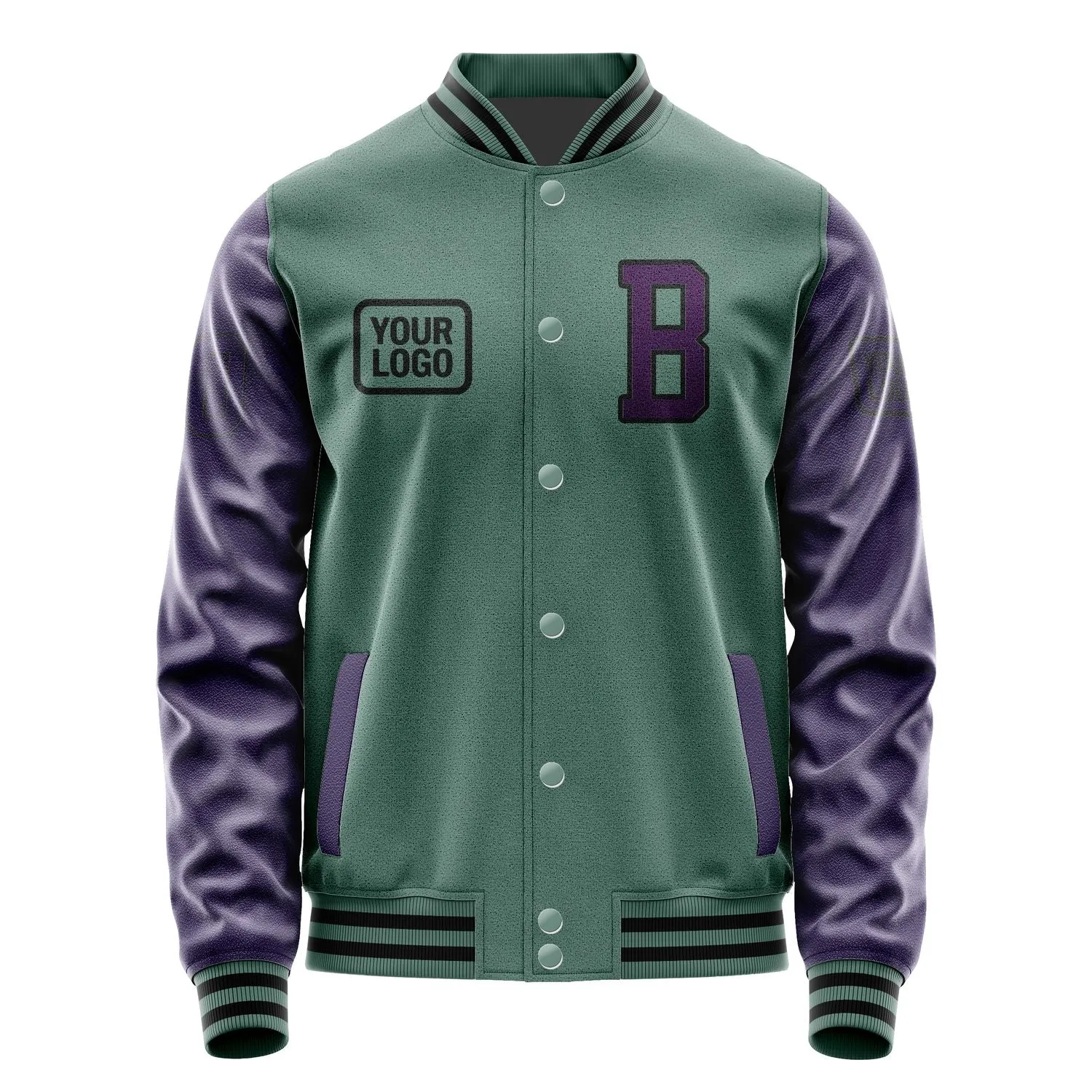 Custom Blue Green Purple Jacket sold by Tailorly product image thumbnail 2