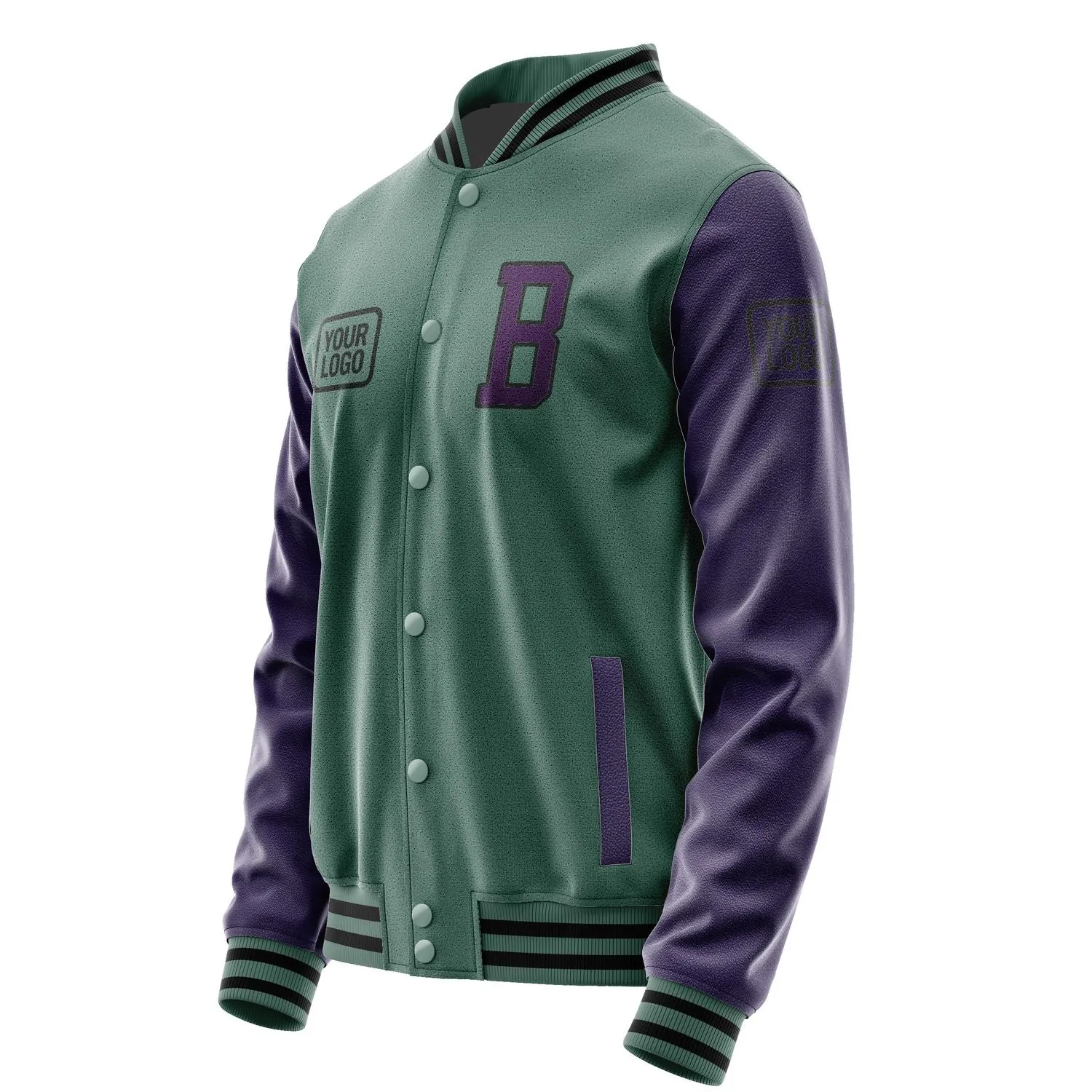 Custom Blue Green Purple Jacket sold by Tailorly product image thumbnail 3