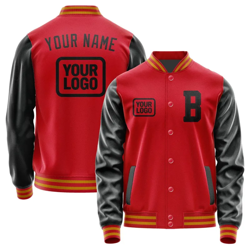 Custom Red Black Jacket sold by Tailorly
