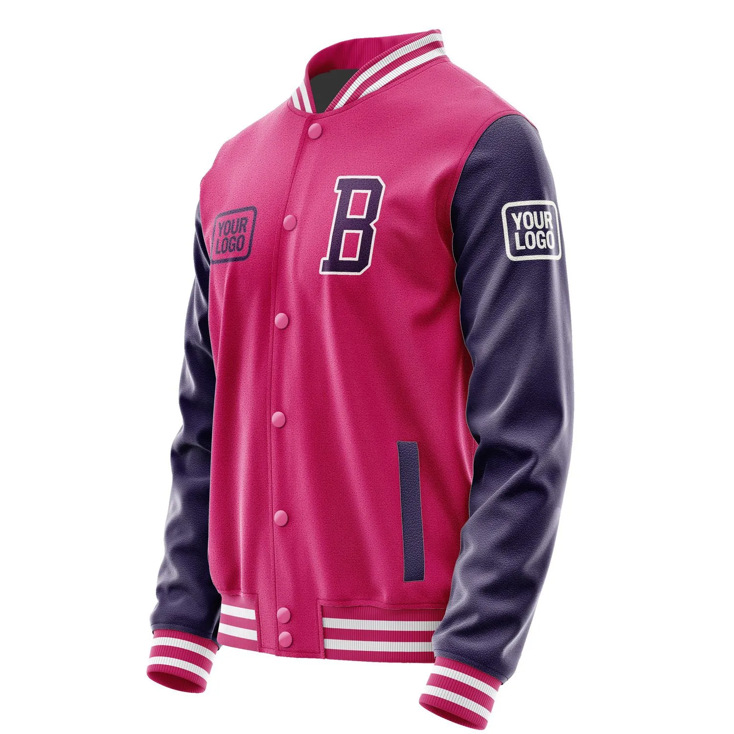 Custom Pink Purple Jacket sold by Tailorly product image thumbnail 3