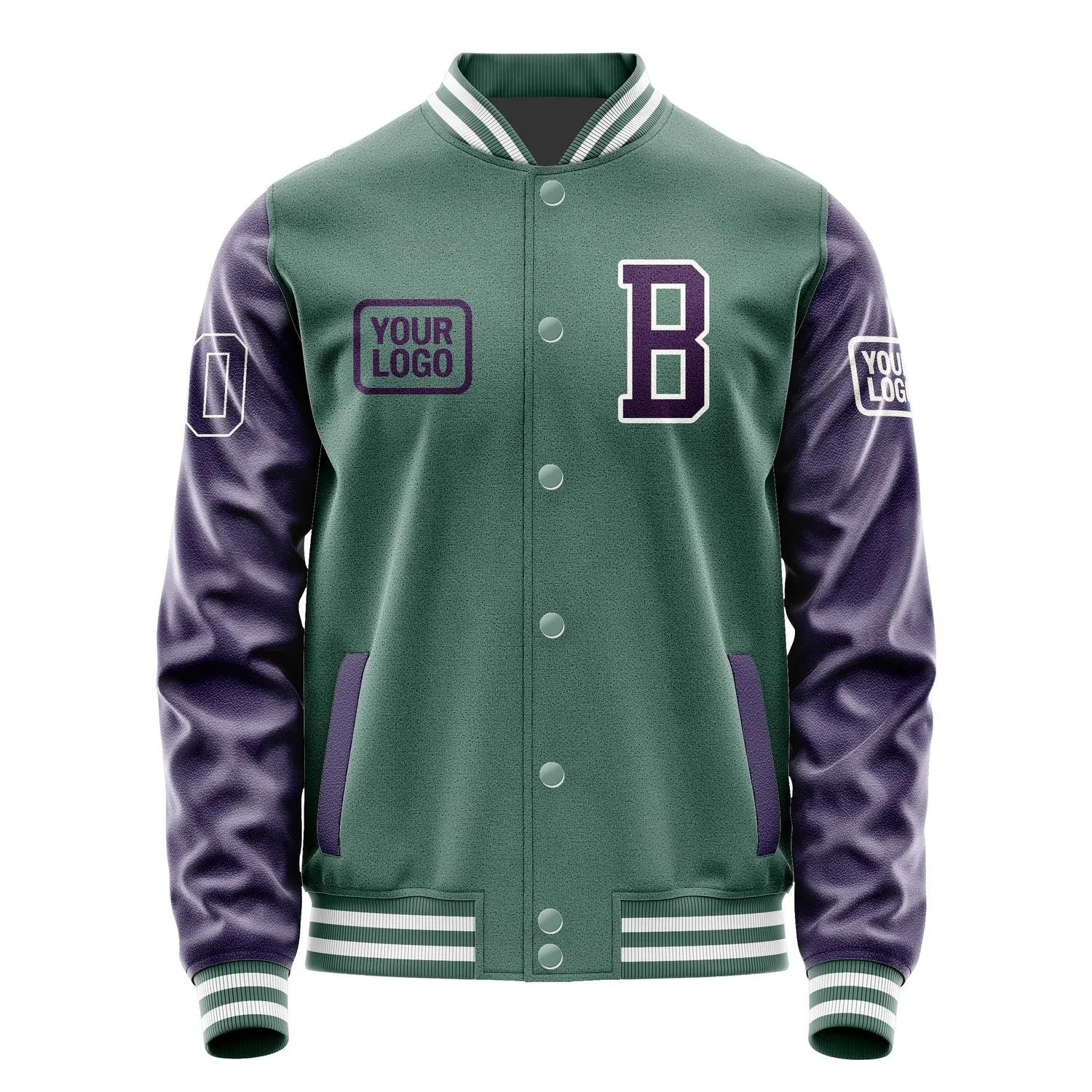 Custom Blue Green Purple Jacket sold by Tailorly product image thumbnail 2