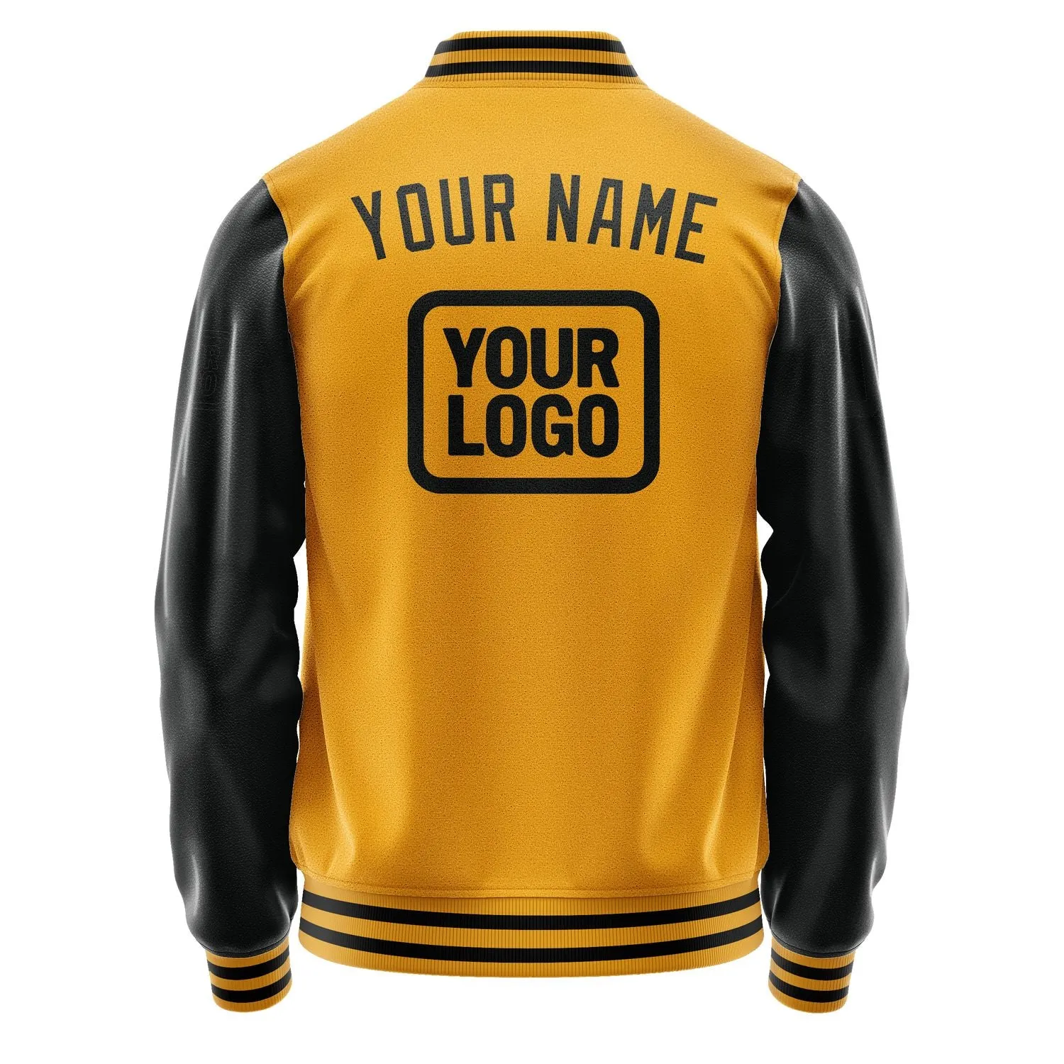 Custom Yellow Black Jacket sold by Tailorly product image thumbnail 4