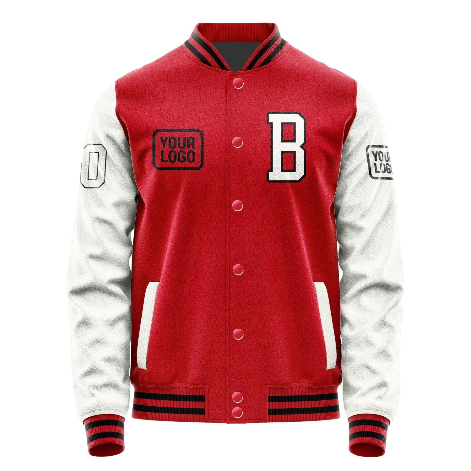 Custom Red White Jacket sold by Tailorly product image thumbnail 2