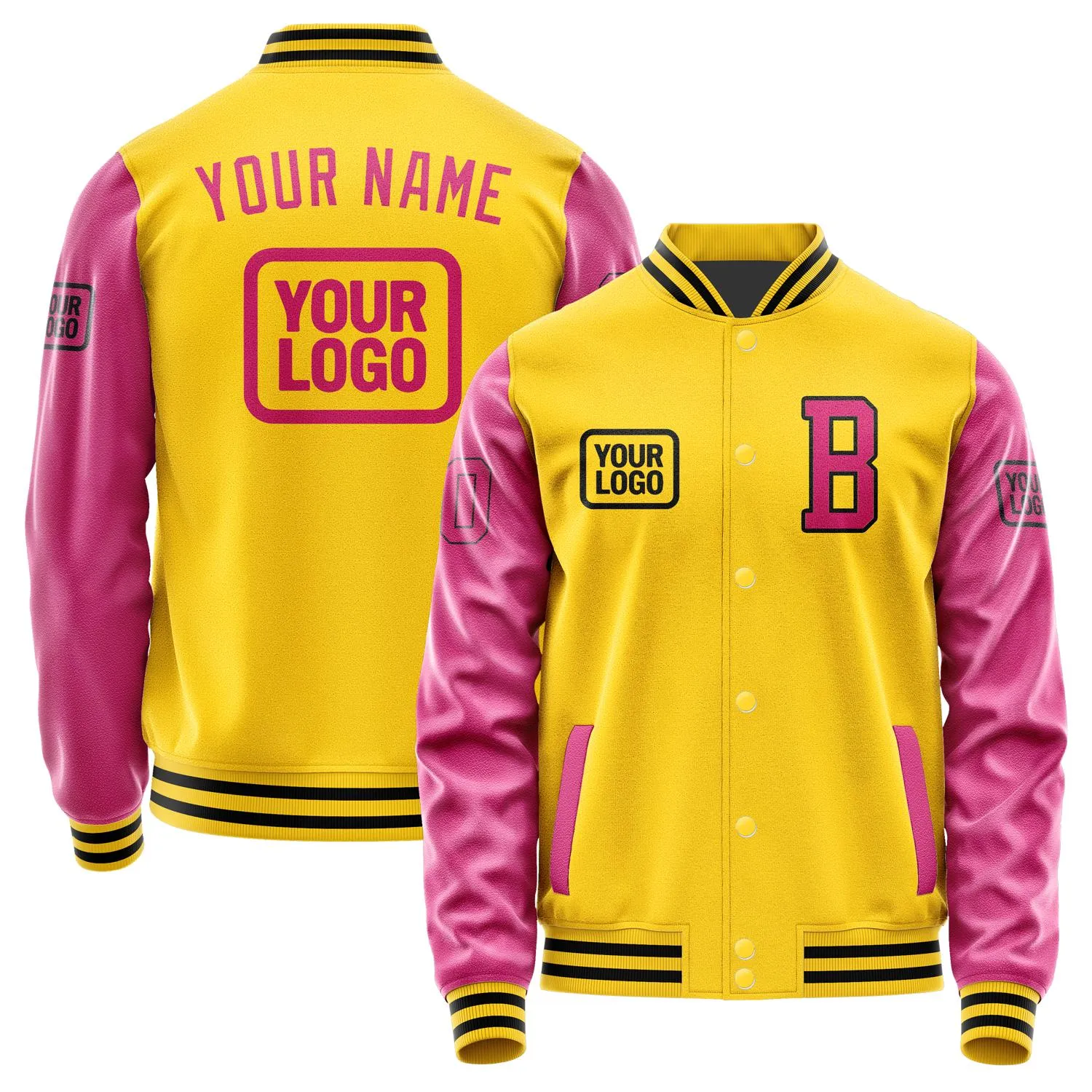 Custom Gold Pink Jacket sold by Tailorly
