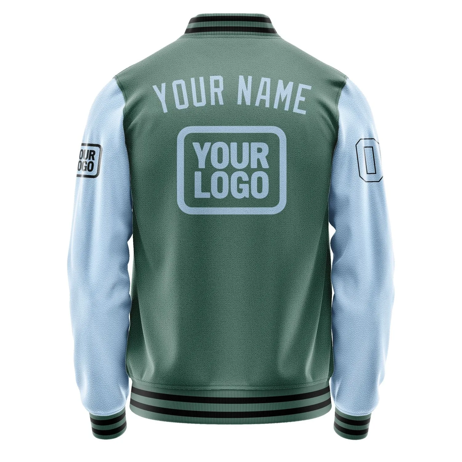Custom Blue Green Light Blue Jacket sold by Tailorly product image thumbnail 4