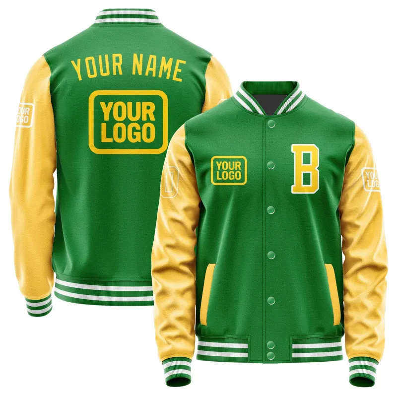 Custom Emerald Green Gold Jacket sold by Tailorly