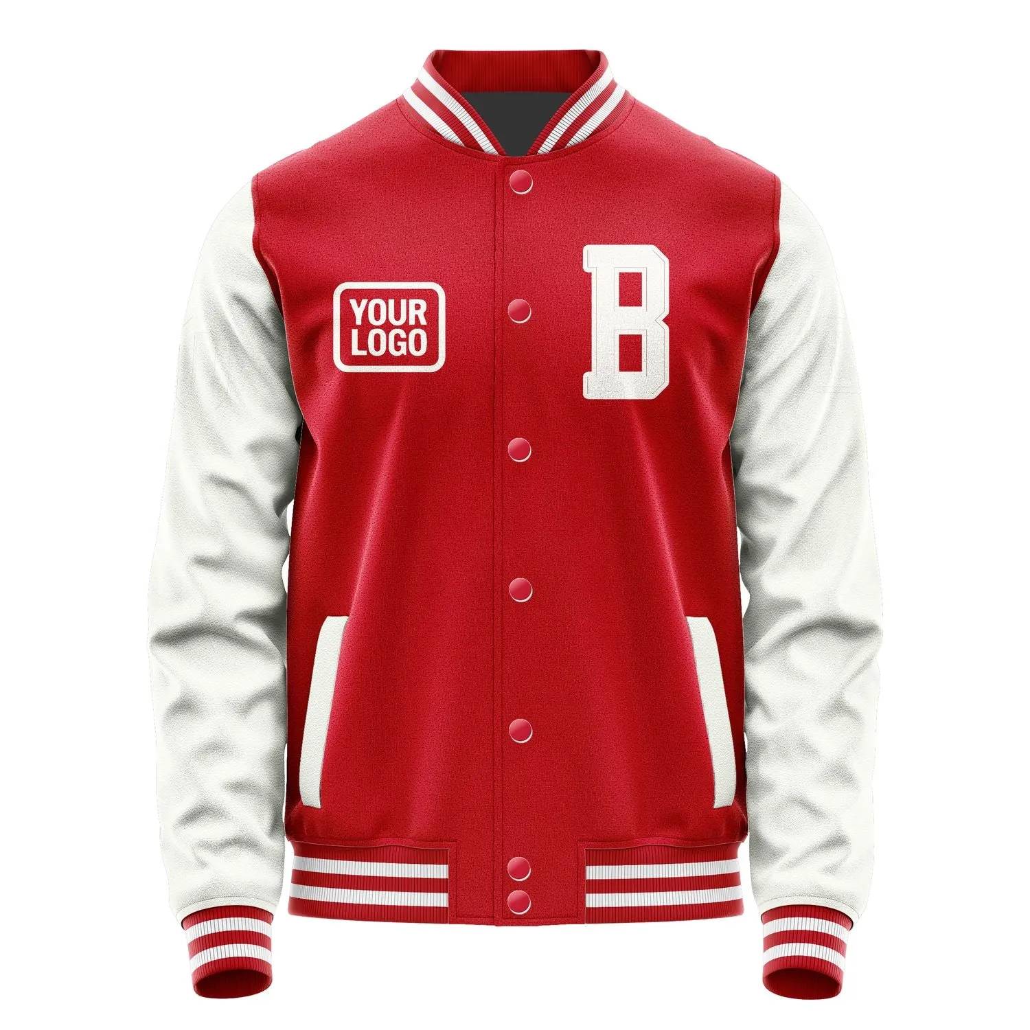 Custom Red White Jacket sold by Tailorly product image thumbnail 2