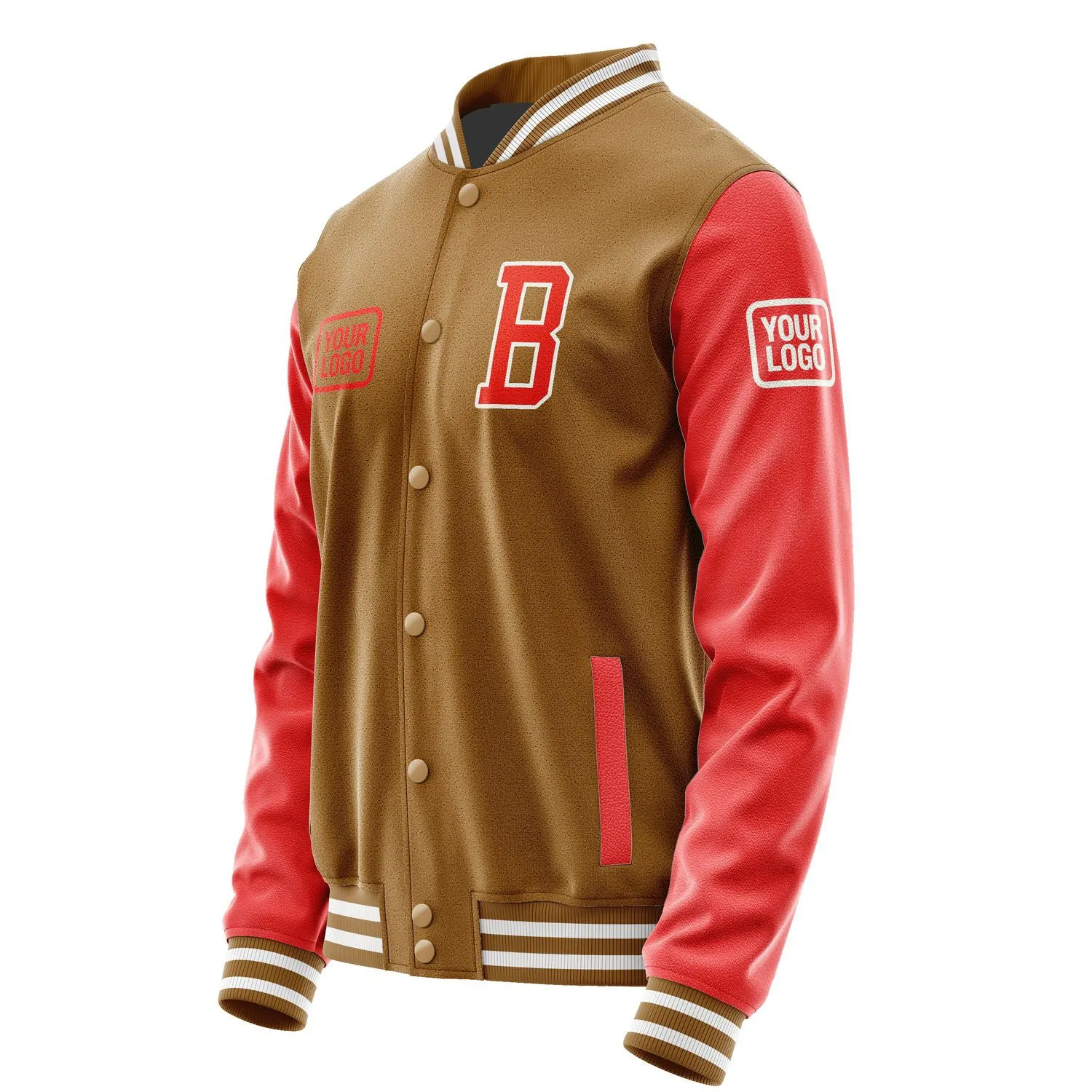 Custom Khaki Orange Red Jacket sold by Tailorly product image thumbnail 3
