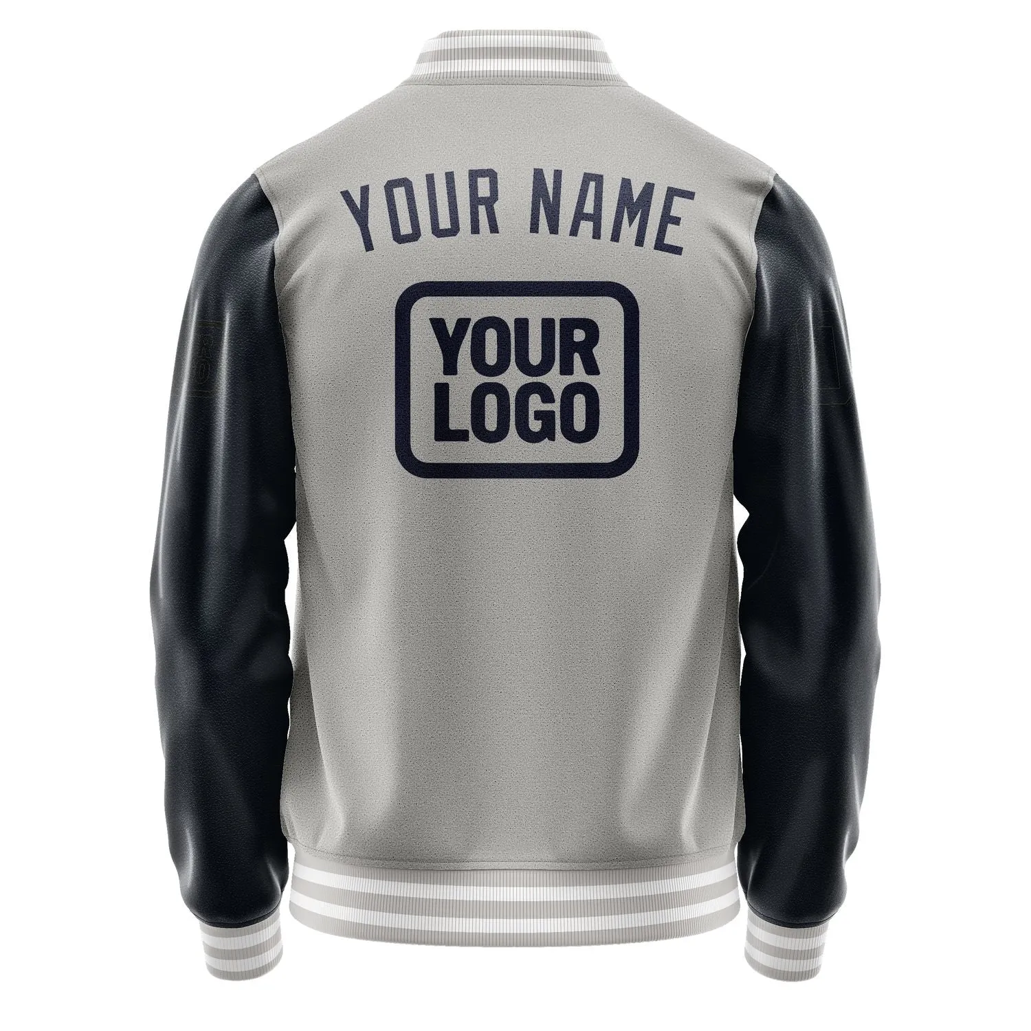 Custom Gray Navy Jacket sold by Tailorly product image thumbnail 4