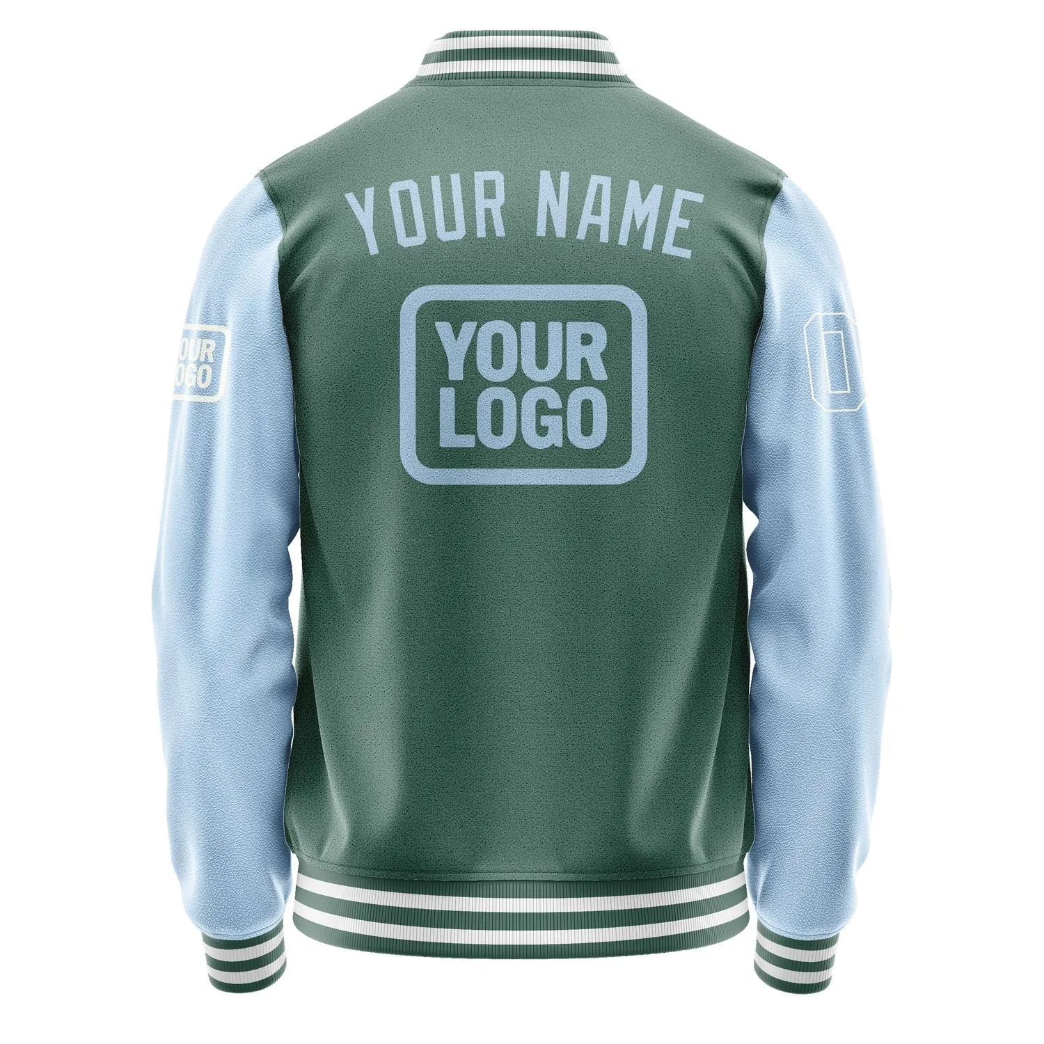 Custom Blue Green Light Blue Jacket sold by Tailorly product image thumbnail 4