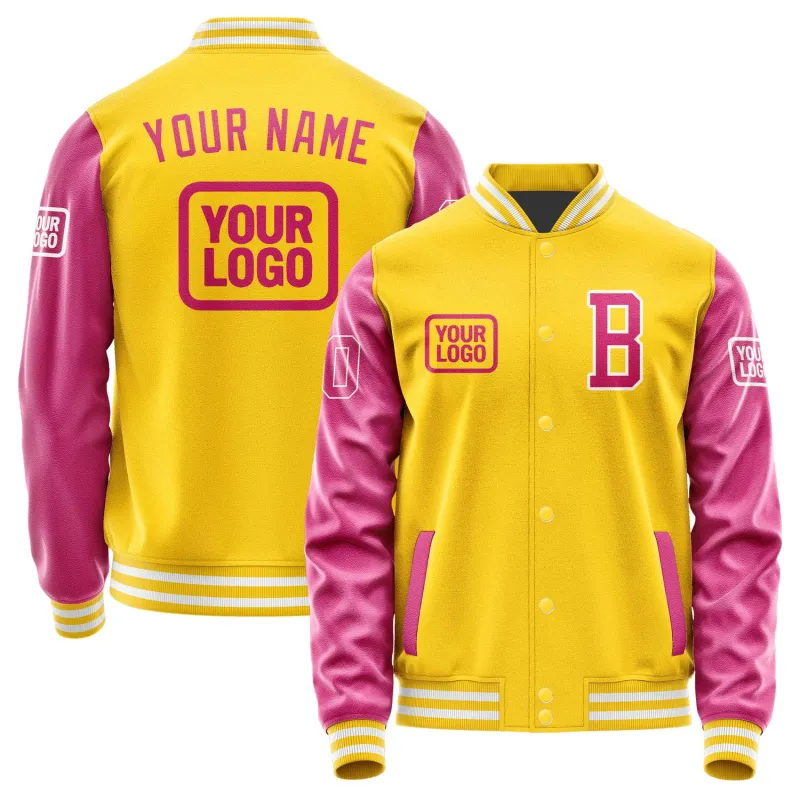 Custom Gold Pink Jacket sold by Tailorly