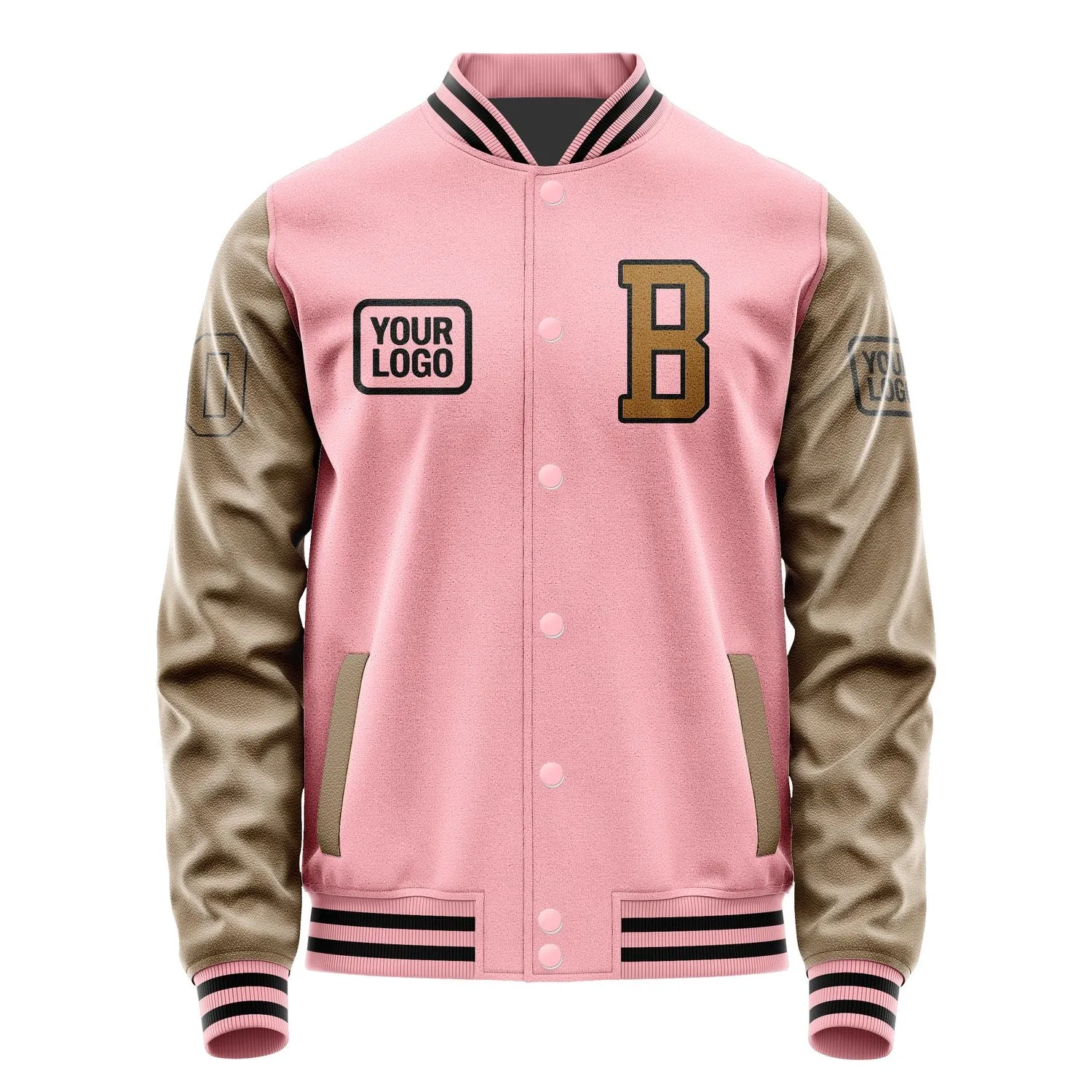 Custom Light Pink Khaki Jacket sold by Tailorly product image thumbnail 2