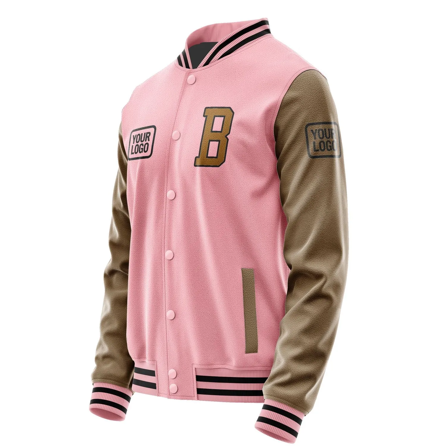Custom Light Pink Khaki Jacket sold by Tailorly product image thumbnail 3