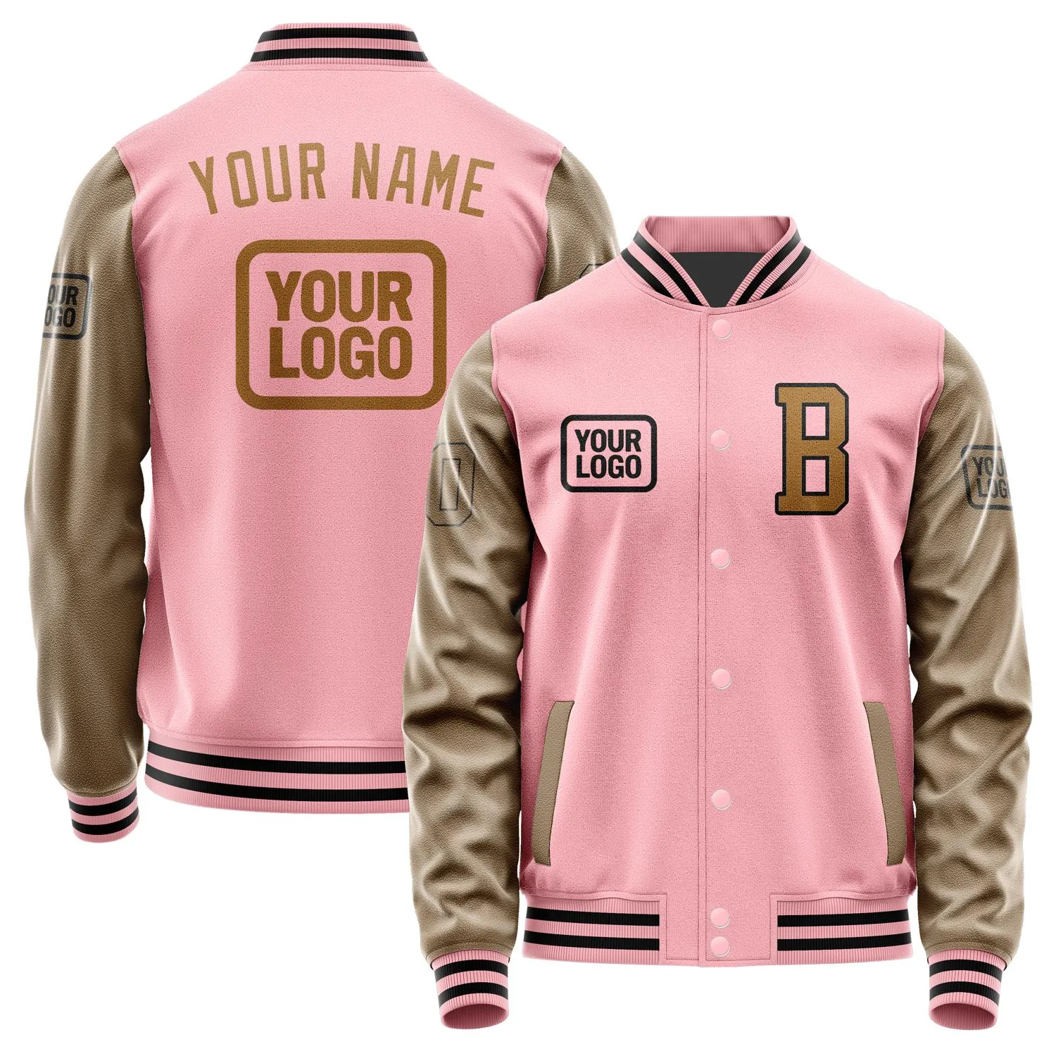 Custom Light Pink Khaki Jacket sold by Tailorly