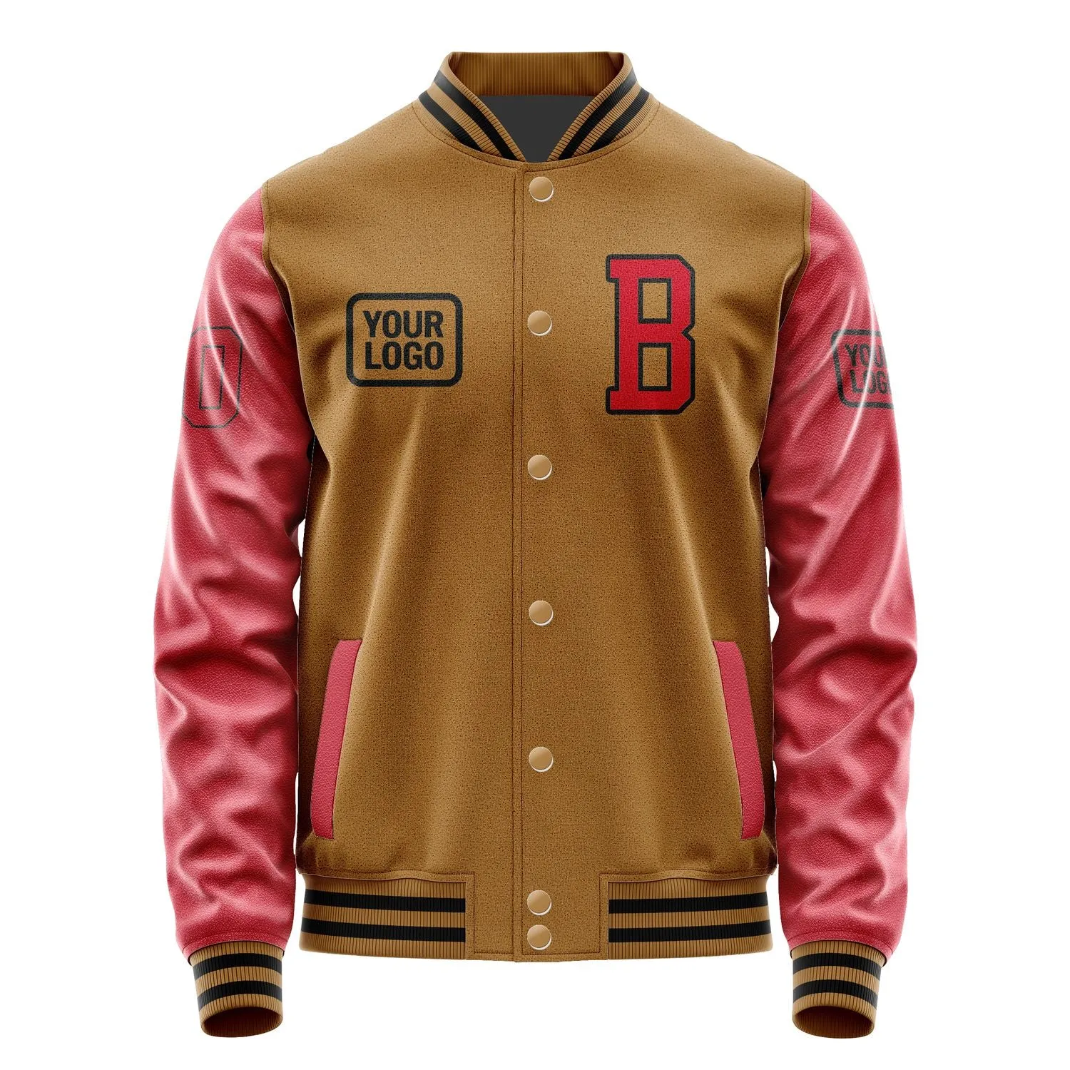 Custom Khaki Red Jacket sold by Tailorly product image thumbnail 2
