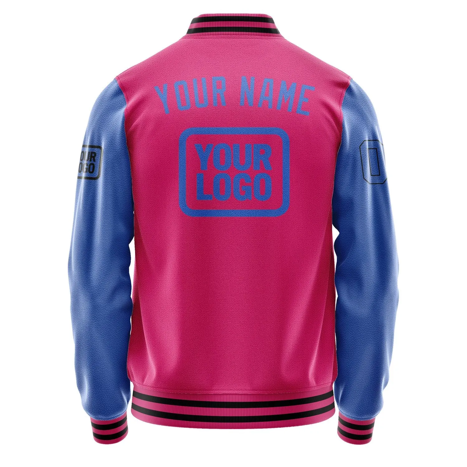 Custom Pink Sky Blue Jacket sold by Tailorly product image thumbnail 4