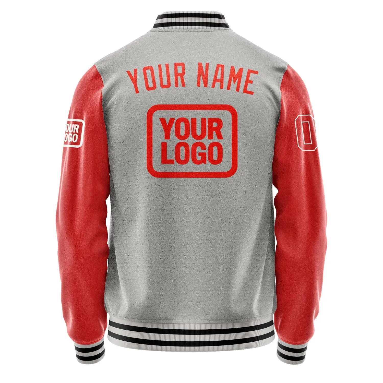 Custom Gray Orange Red Jacket sold by Tailorly product image thumbnail 4