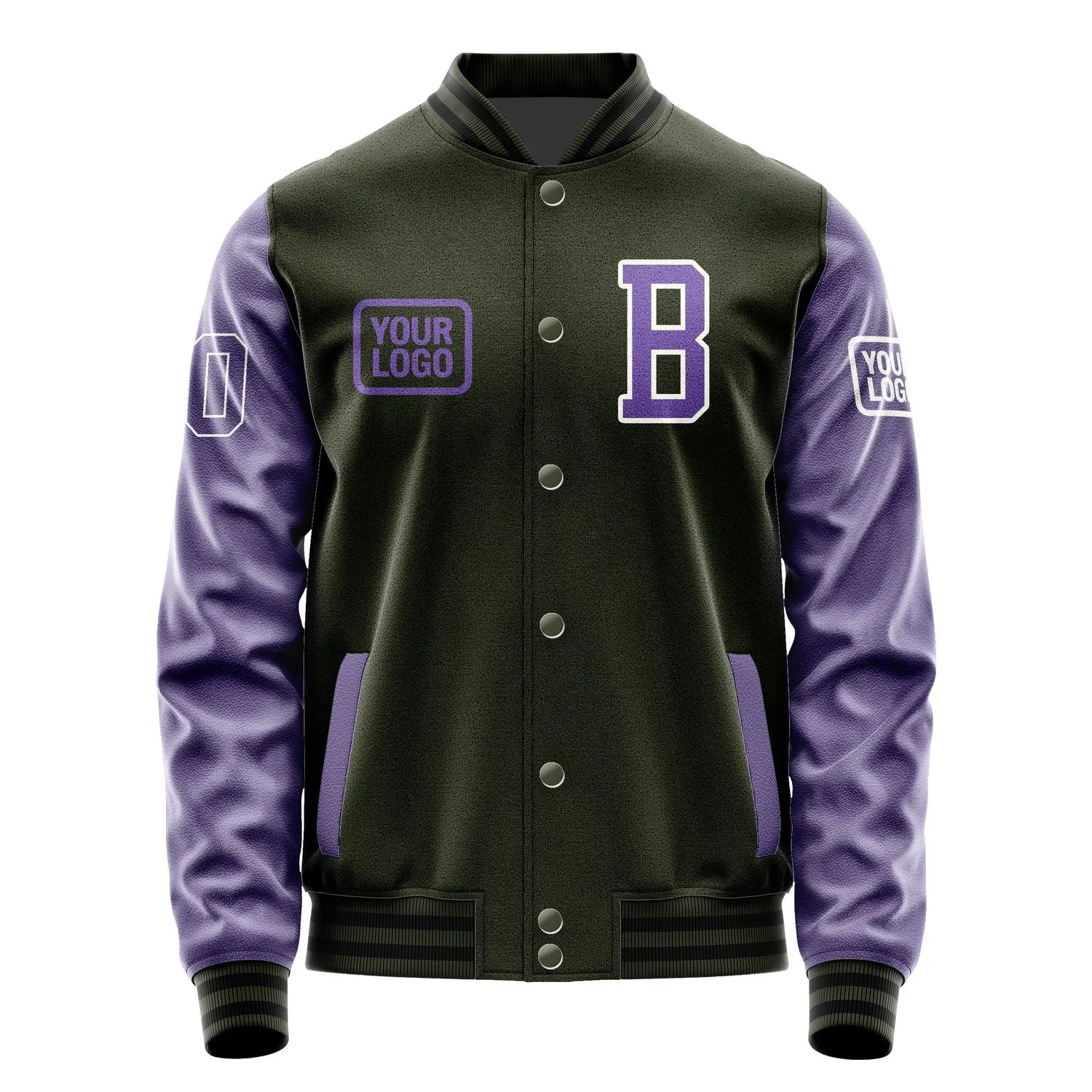 Custom Olive Light Purple Jacket sold by Tailorly product image thumbnail 2